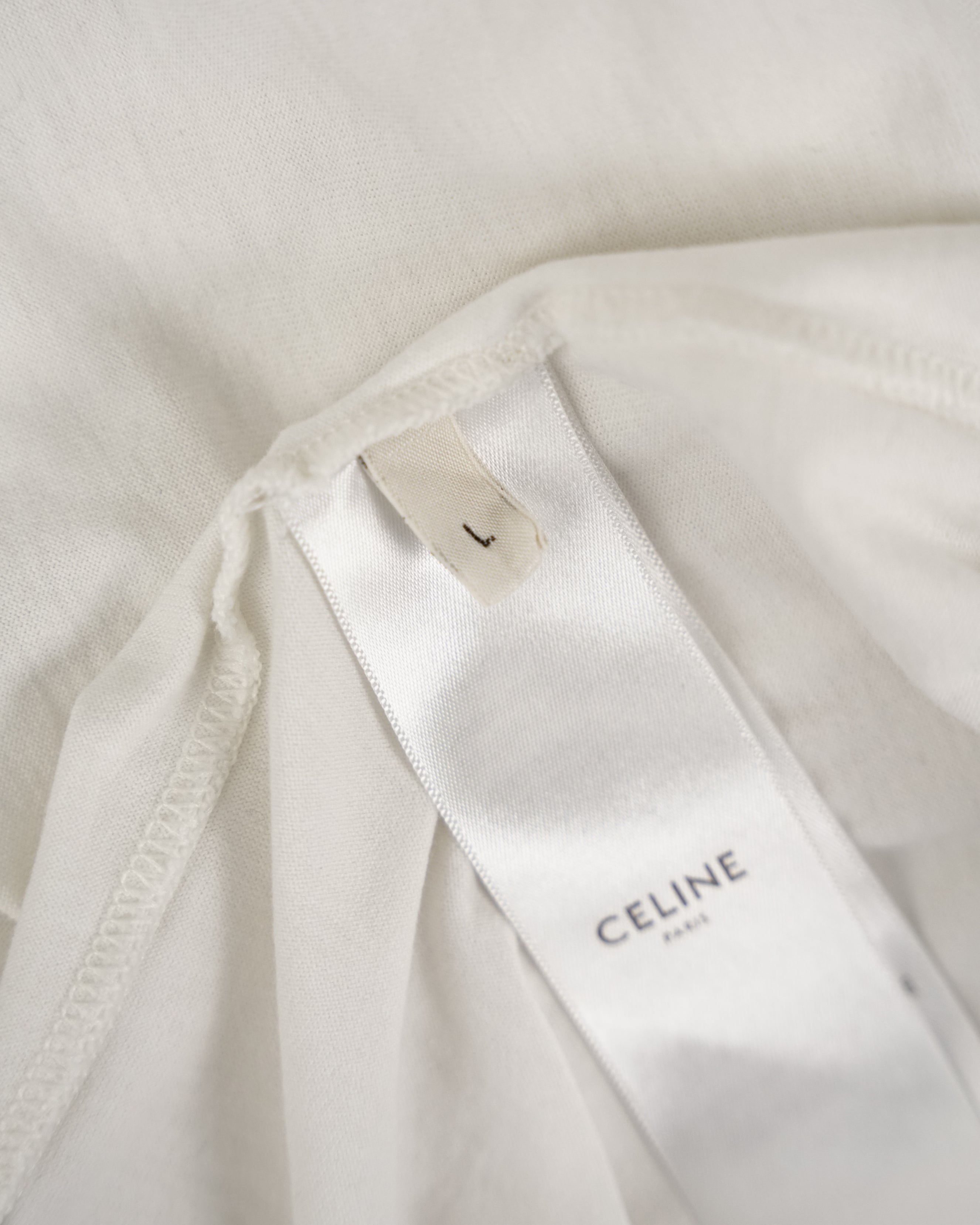 T-SHIRT WHITE WITH LOGO SIZE L