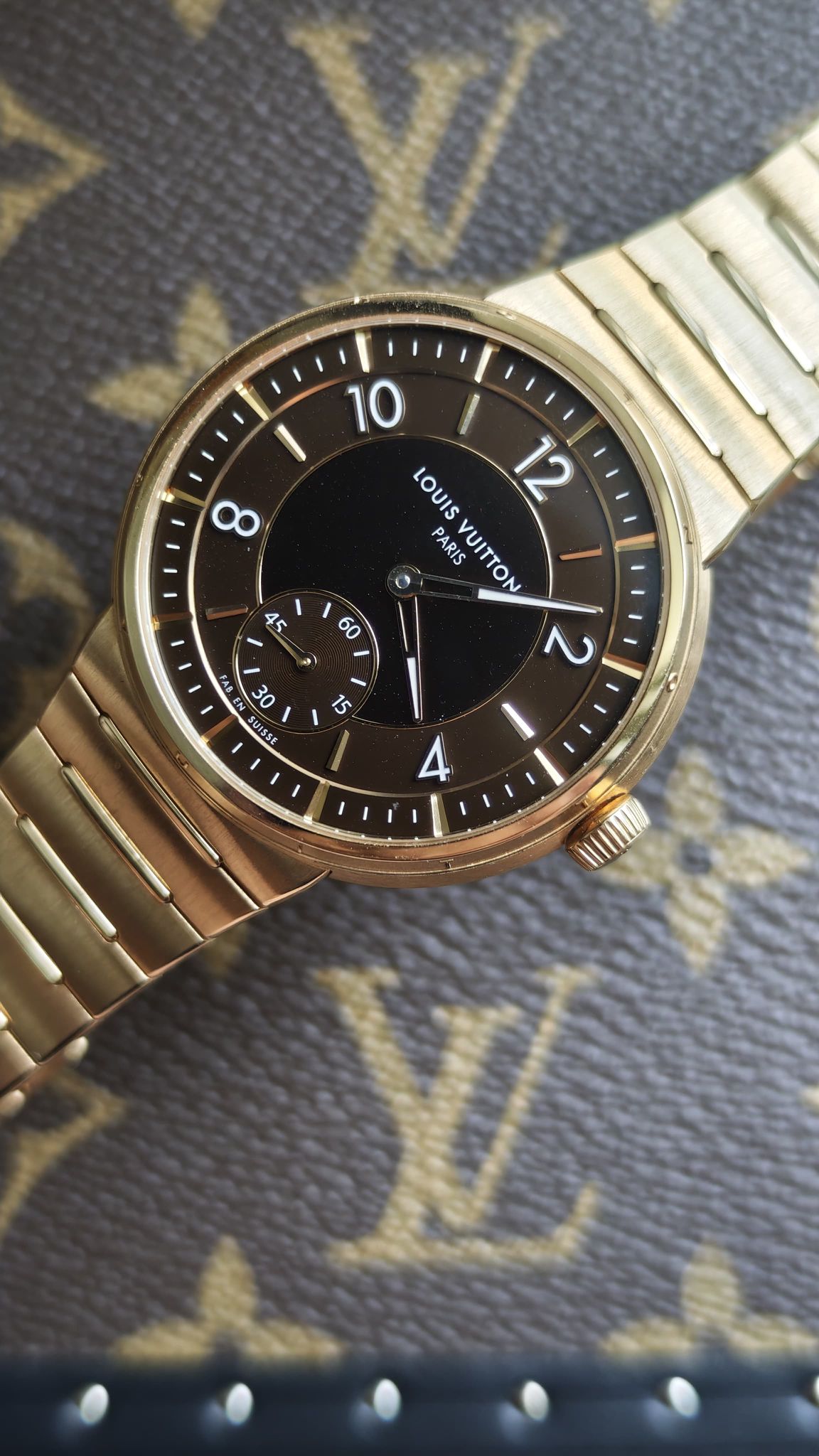 TAMBOUR 40MM ROSEGOLD BROWN DIAL