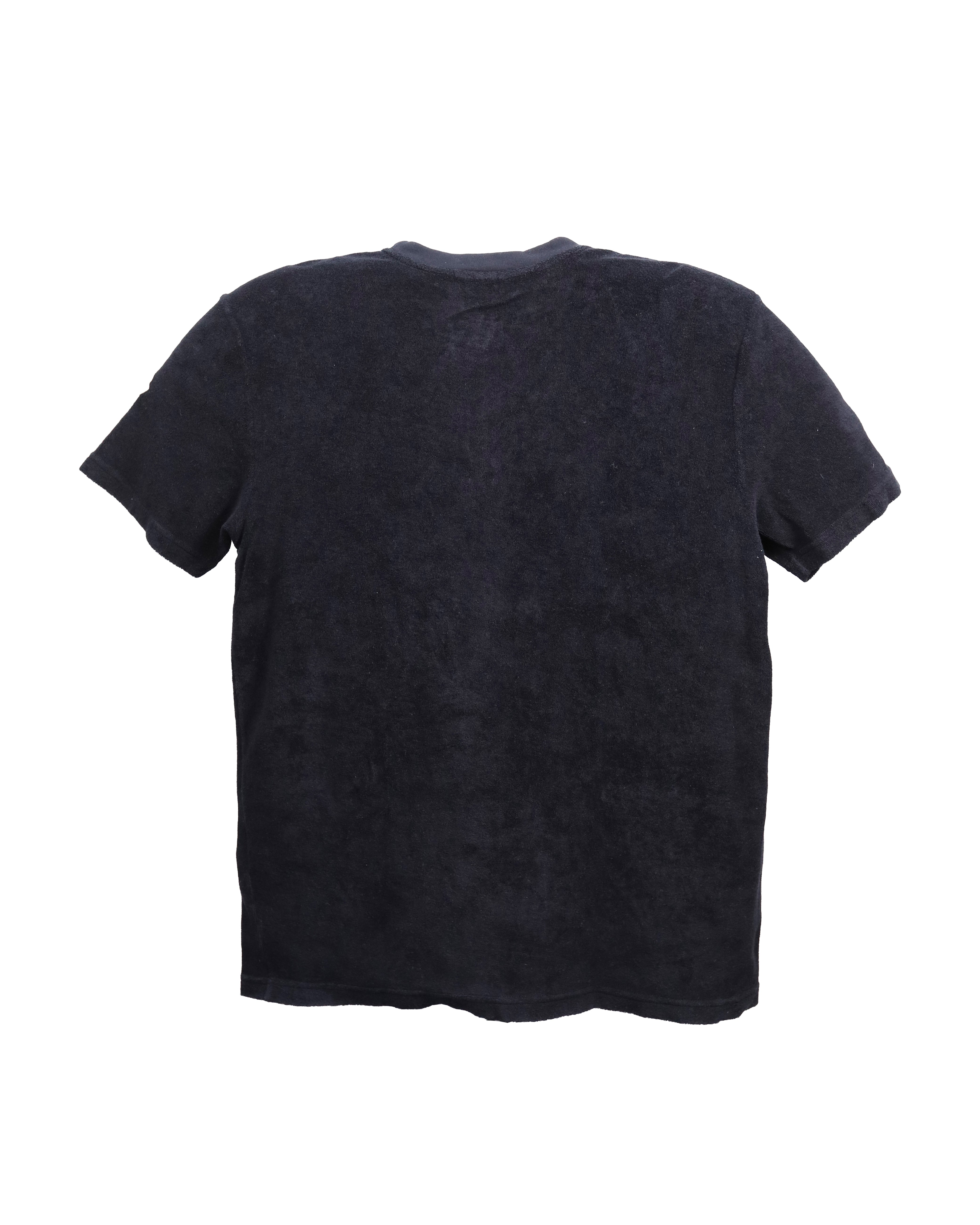 MEN'S LOGO OUTLINE T-SHIRT BLACK SIZE L