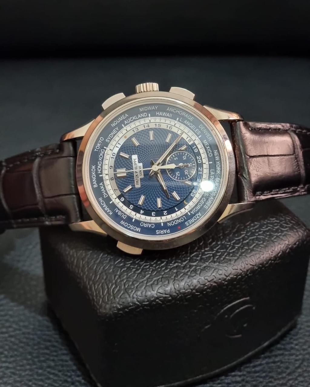 COMPLICATIONS 5930G WHITEGOLD WORLD TIME FLYBACK CHRONOGRAPH BLUE DIAL (2017)