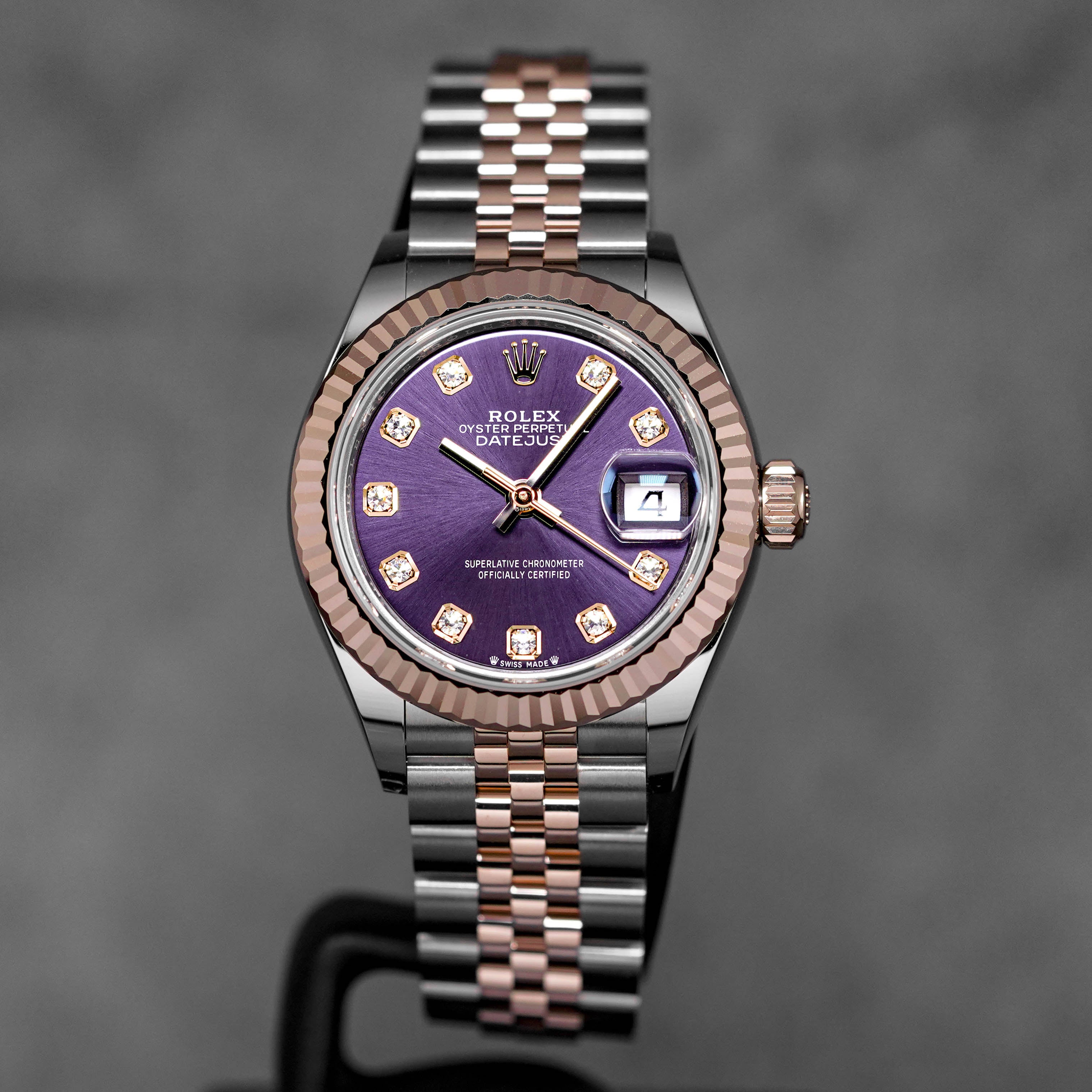 harga rolex datejust 28 aubergine diamond indonesia terbaru