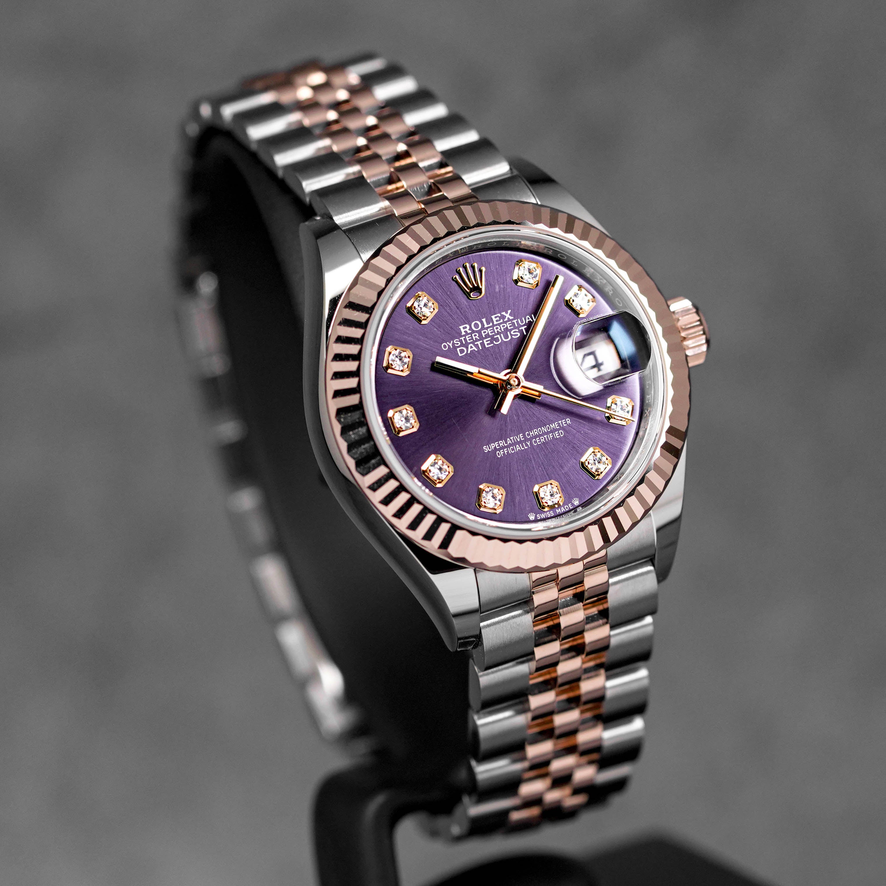 harga rolex datejust 28 aubergine diamond indonesia terbaru