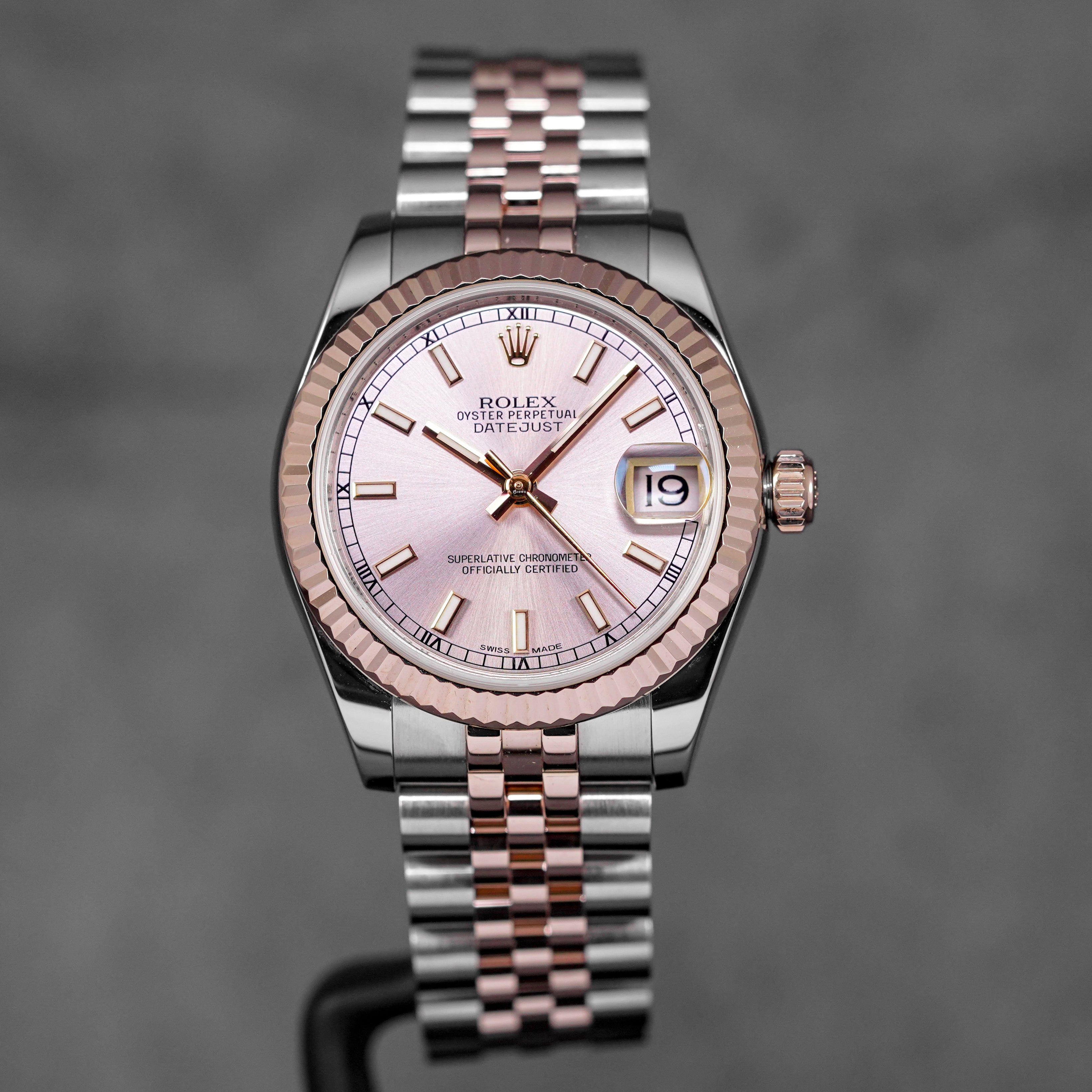 harga rolex datejust 31 twotone rosegold pink indonesia