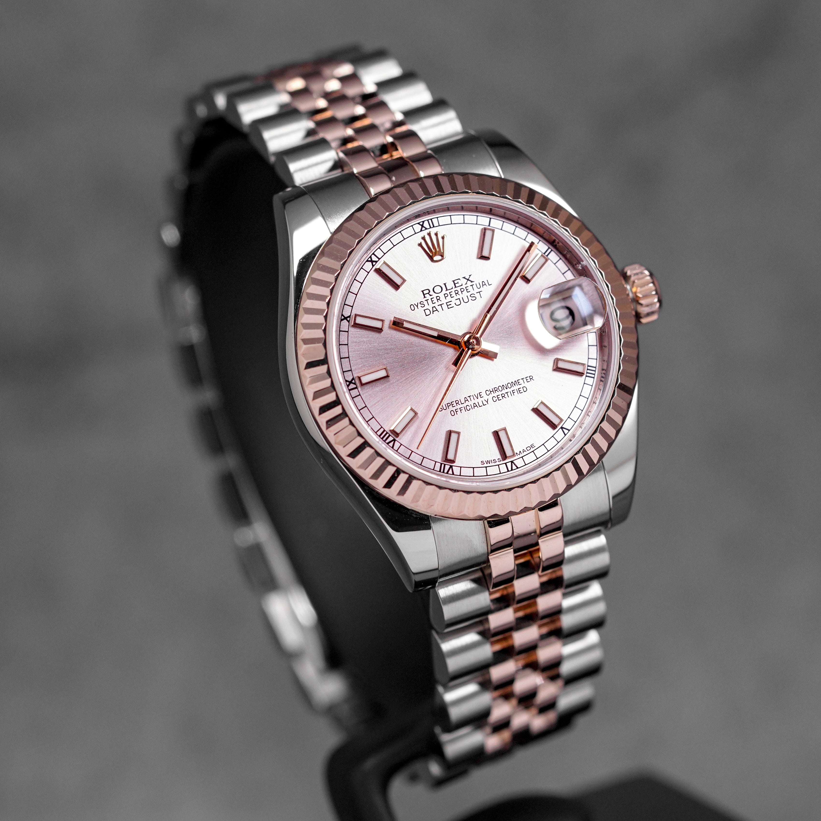 harga rolex datejust 31 twotone rosegold pink indonesia