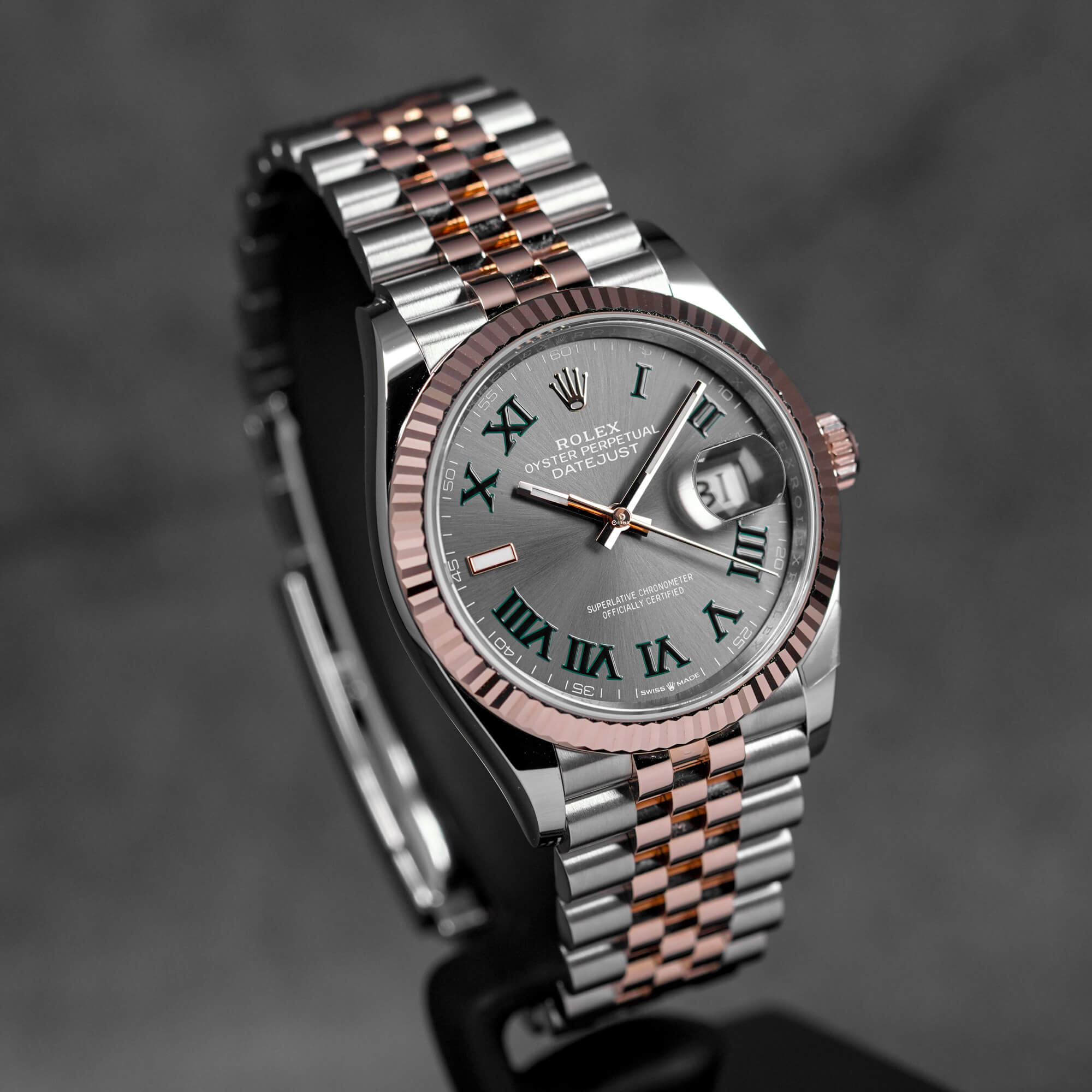 DATEJUST 36MM TWOTONE ROSEGOLD WIMBLEDON DIAL (2026)