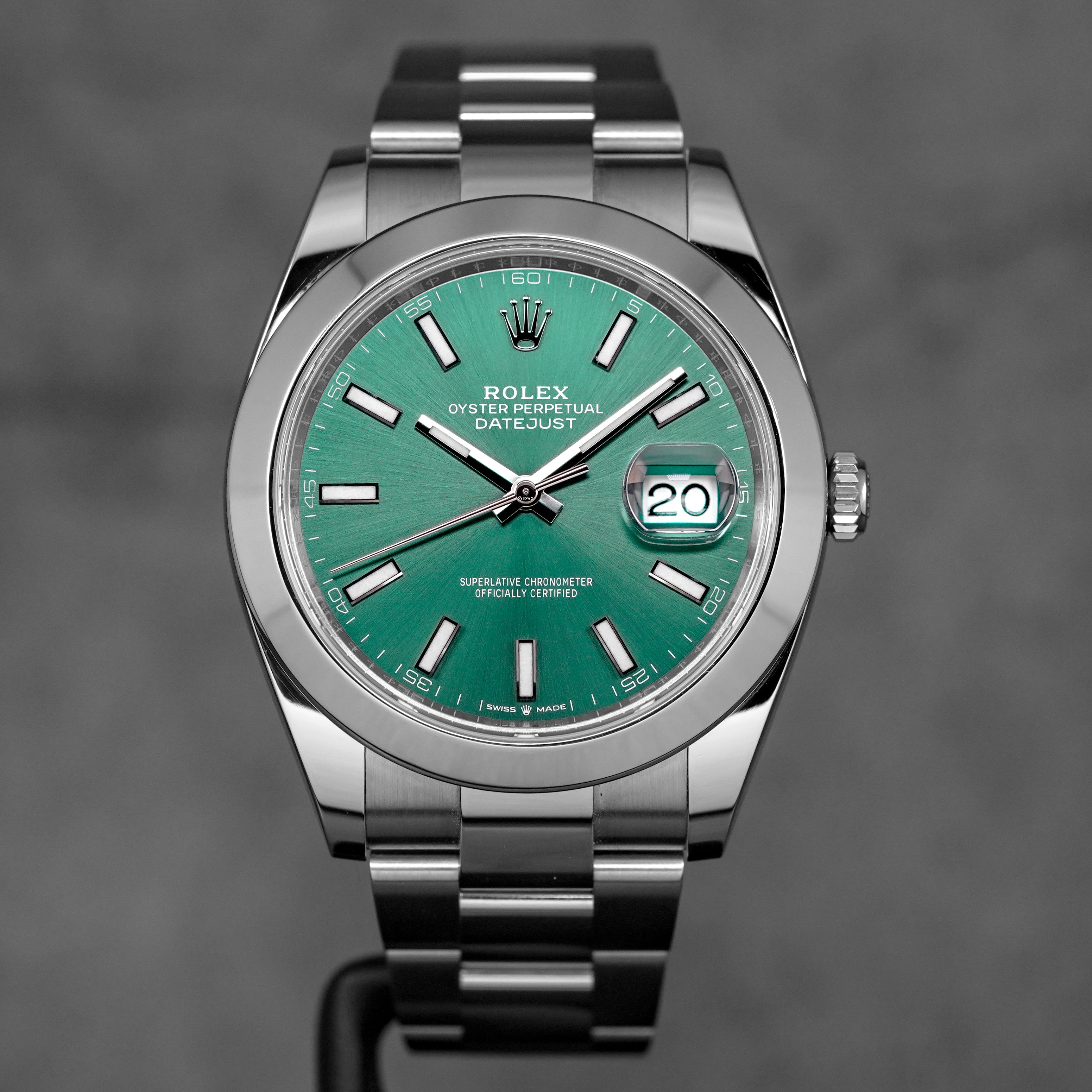harga rolex datejust 41 mint green indonesia