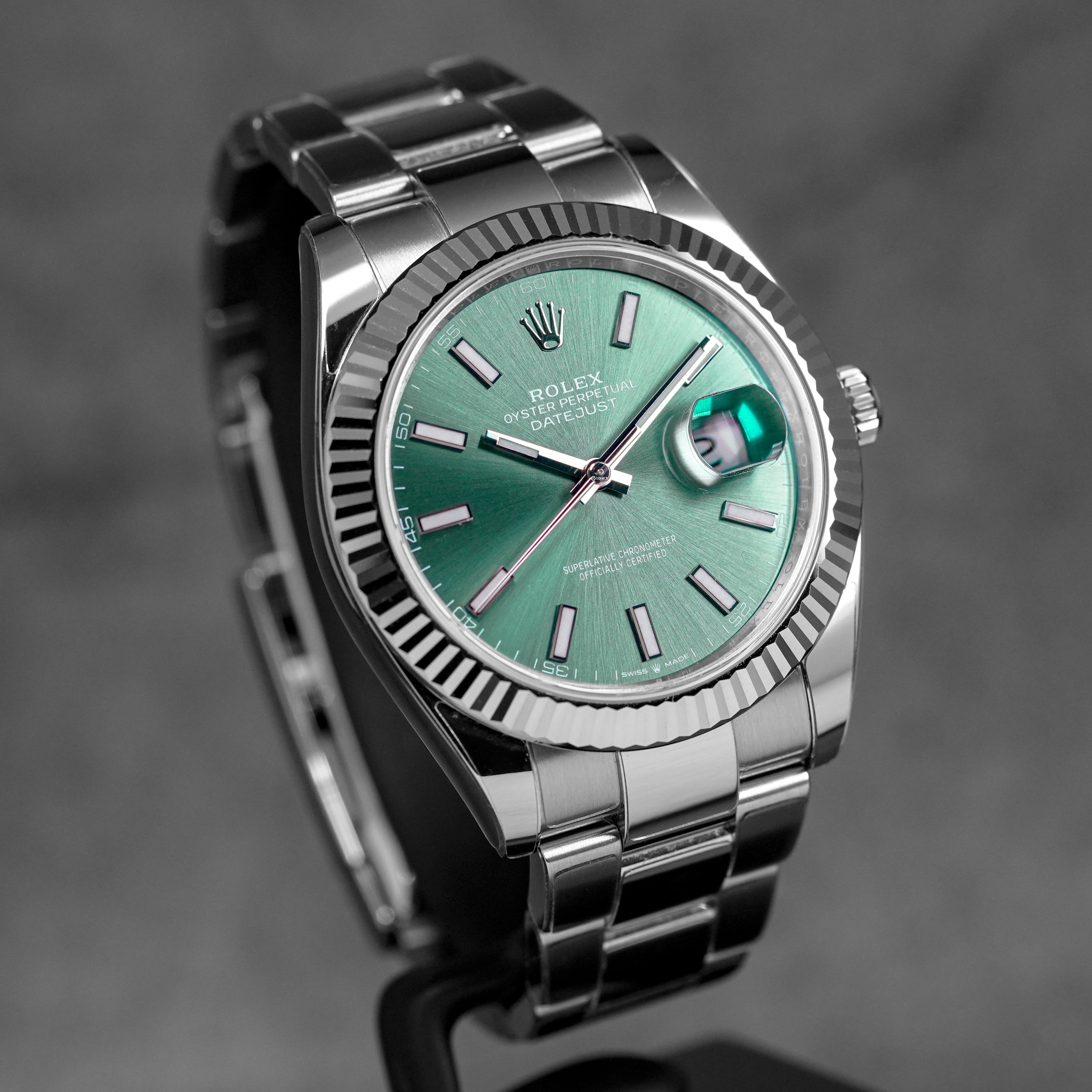 harga rolex datejust 41 mint green indonesia
