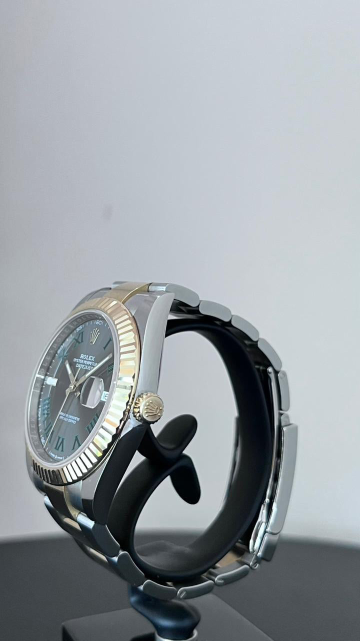 DATEJUST 41MM TWOTONE YELLOWGOLD WIMBLEDON DIAL (2022)