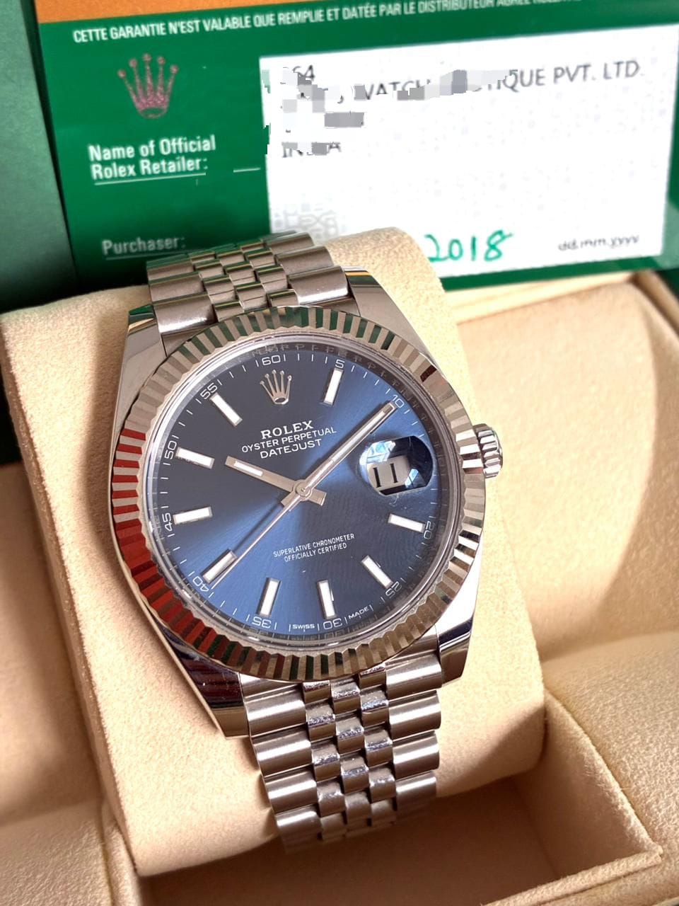 DATEJUST 41MM BLUE DIAL (2018)