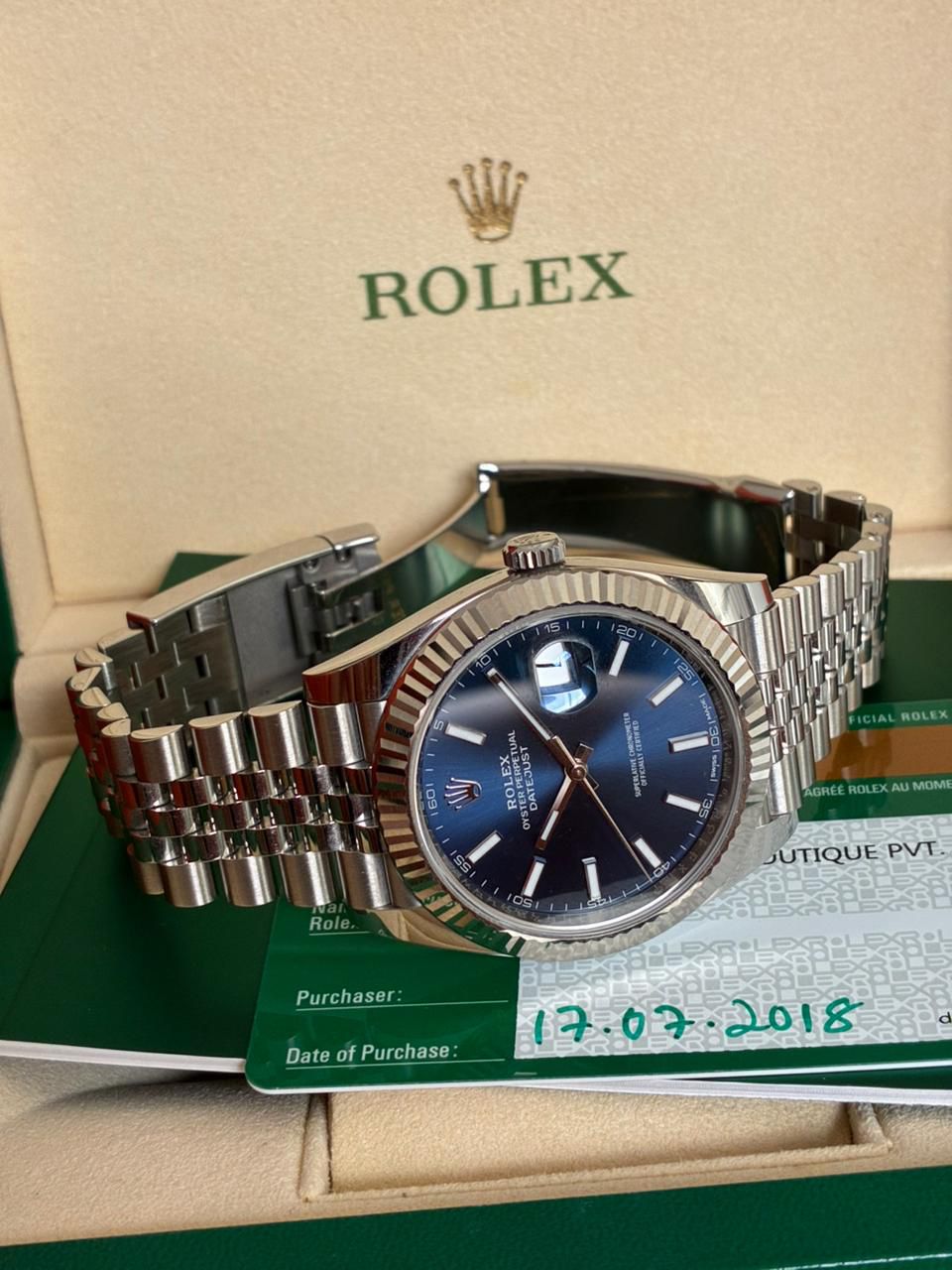 DATEJUST 41MM BLUE DIAL (2018)