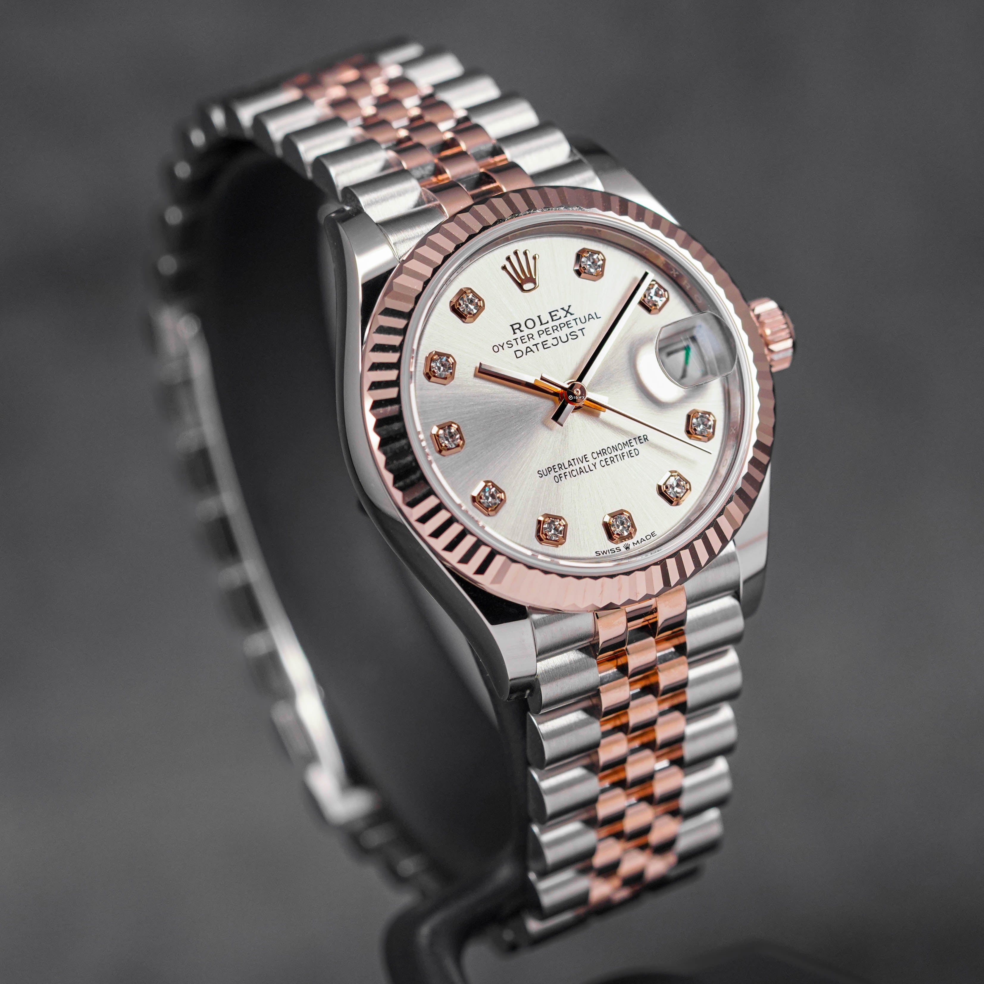 harga rolex daterjust 31 twotone rosegold diamond indonesia terbaru