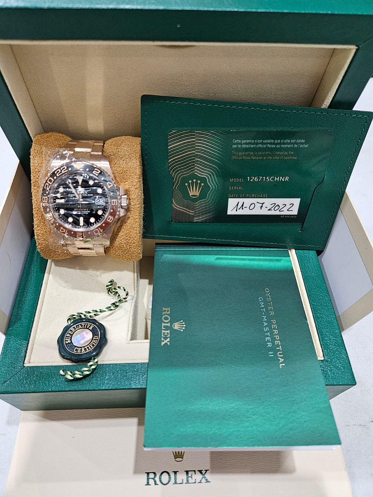 GMT MASTER-II ROOTBEER ROSEGOLD (2022)