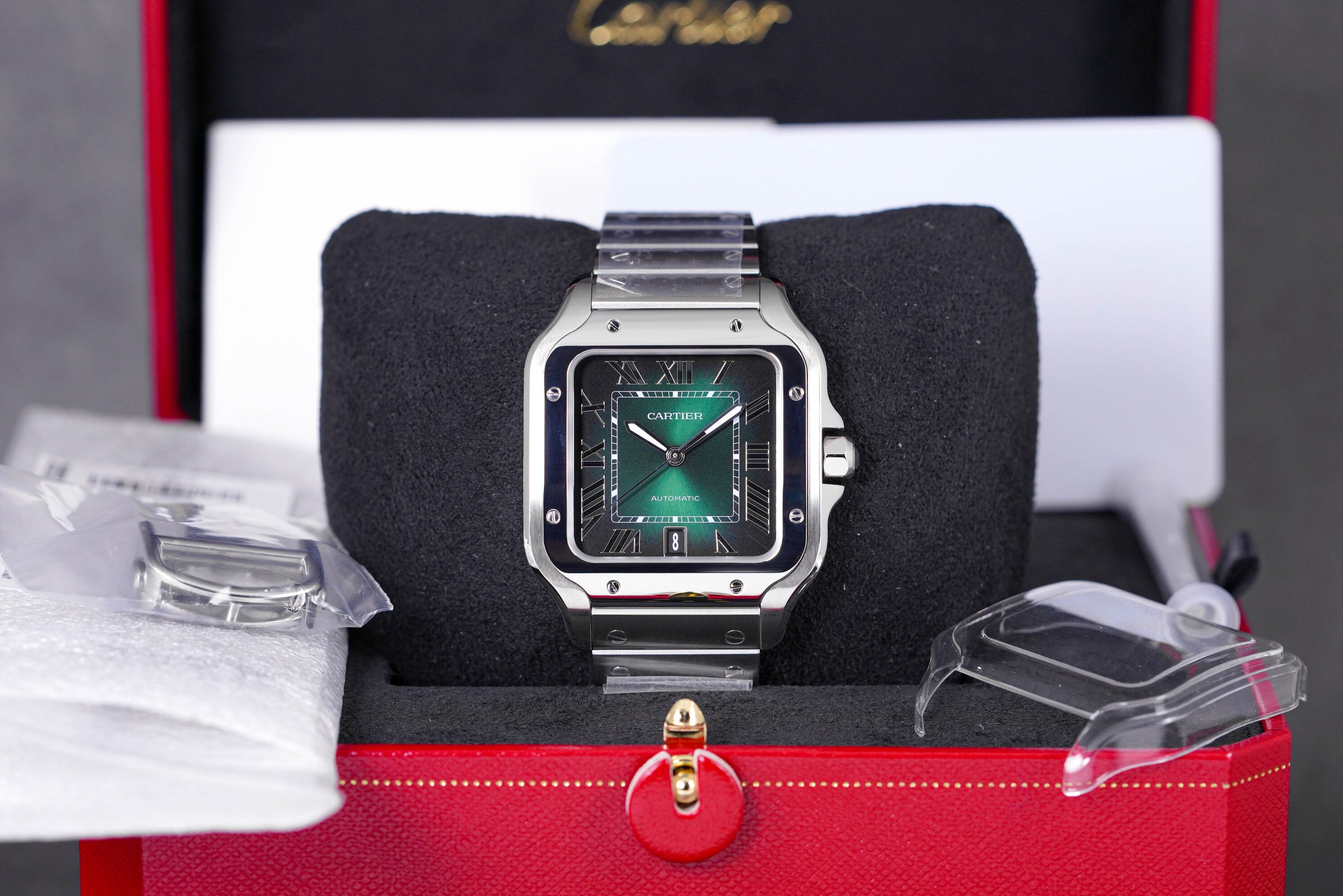 SANTOS DE CARTIER L GREEN DIAL (2023)