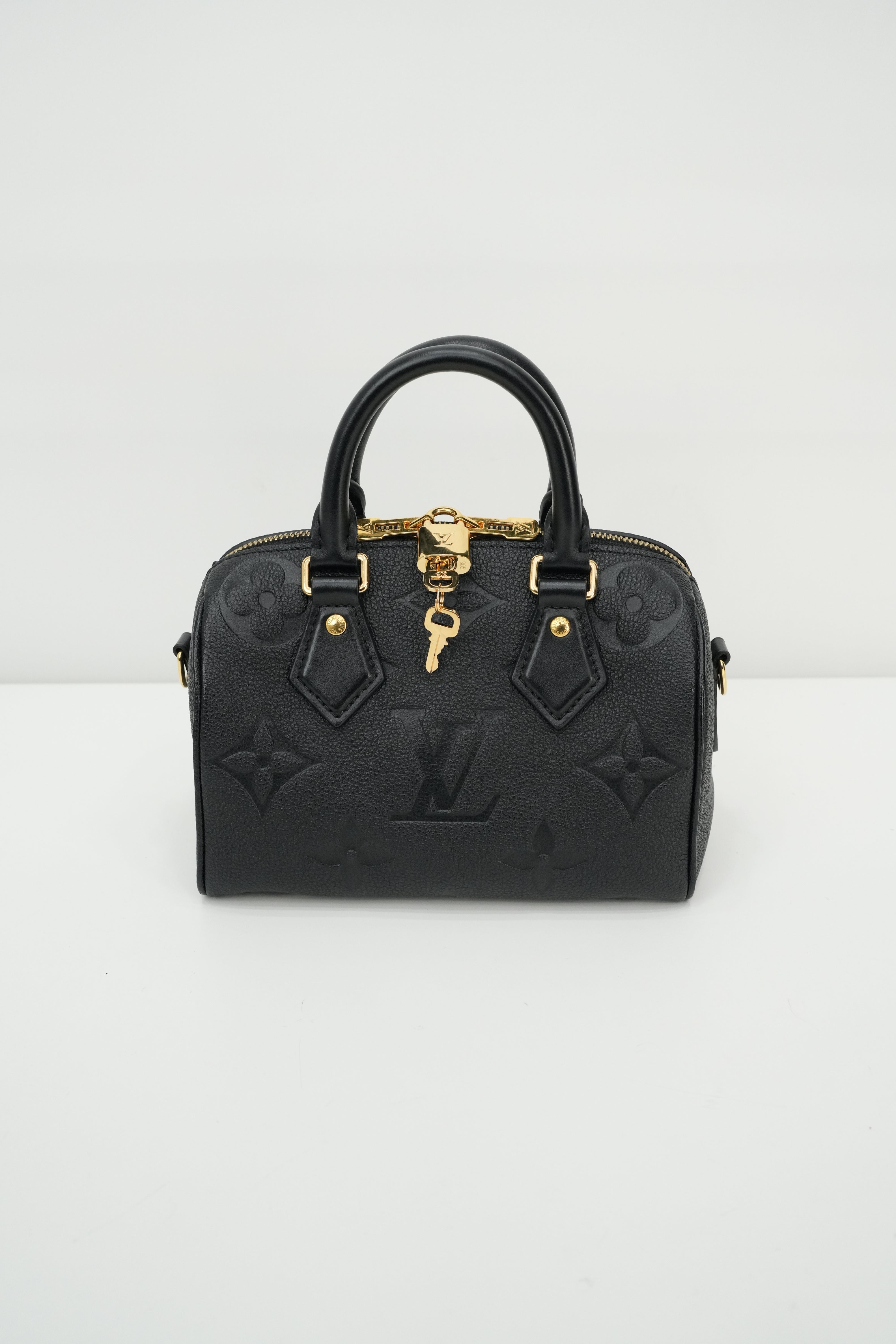 MONOGRAM EMPREINTE SPEEDY BANDOULIÈRE 20 BLACK