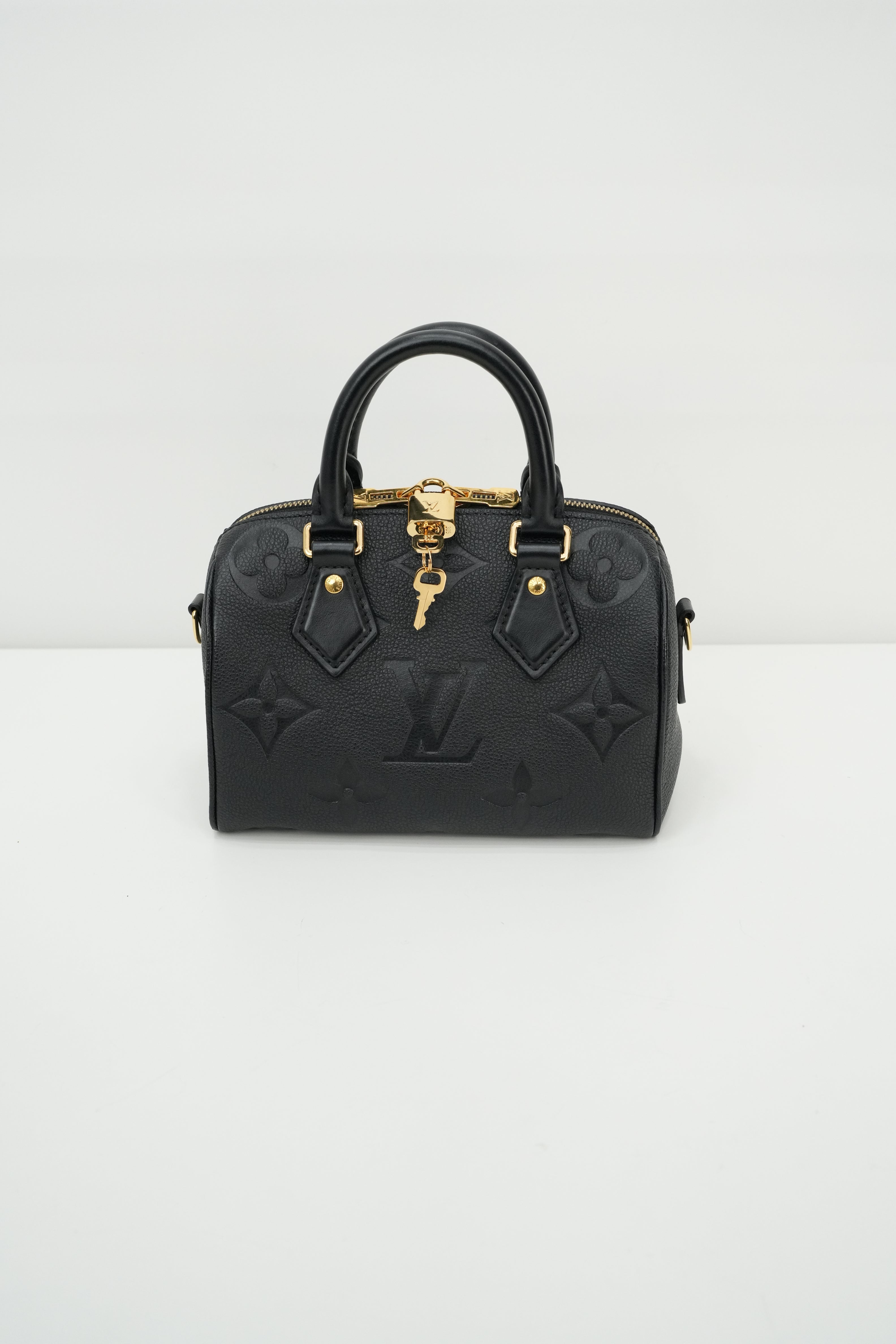 MONOGRAM EMPREINTE SPEEDY BANDOULIÈRE 20 BLACK