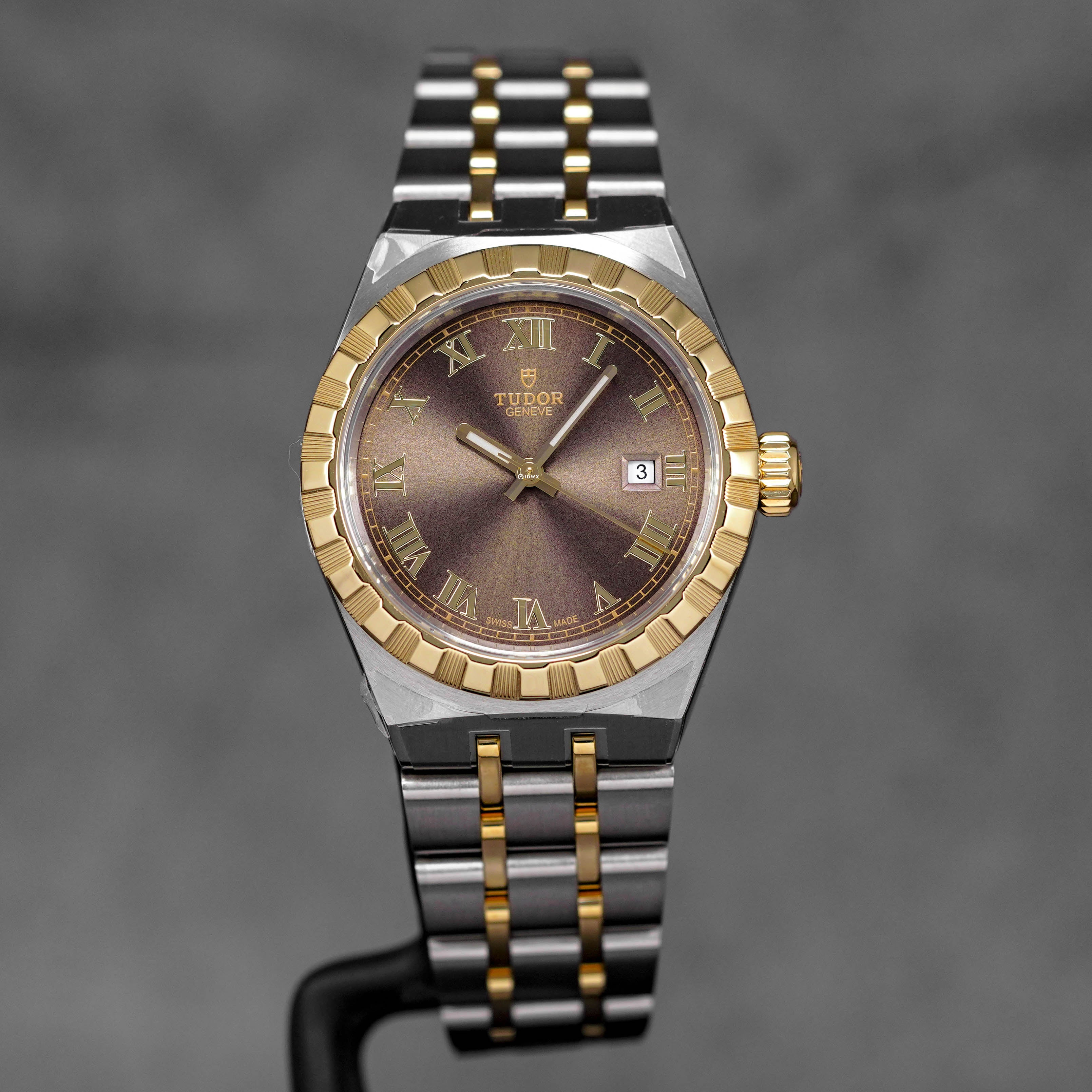 harga tudor royal 28 twotone yellowgold choco brown terbaru