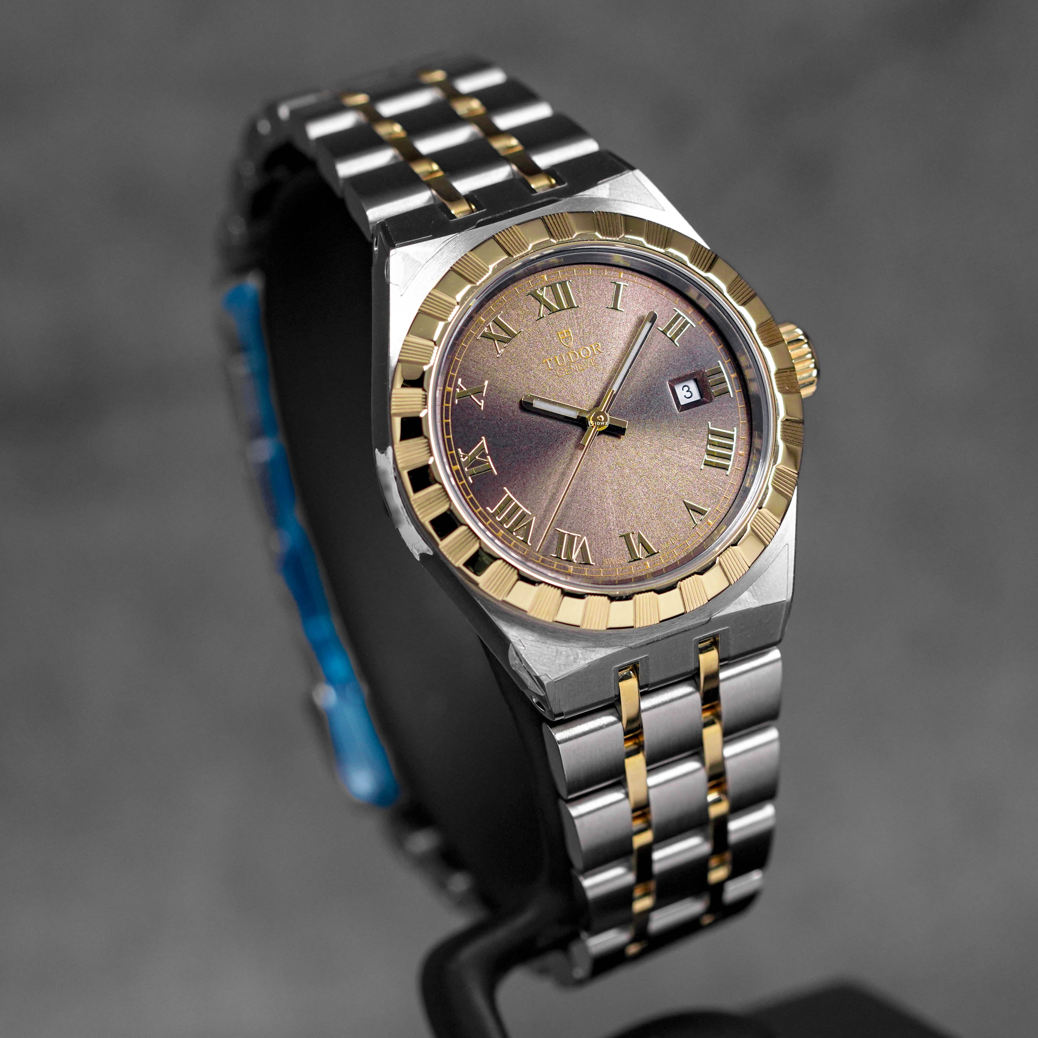 harga tudor royal 28 twotone yellowgold choco brown terbaru