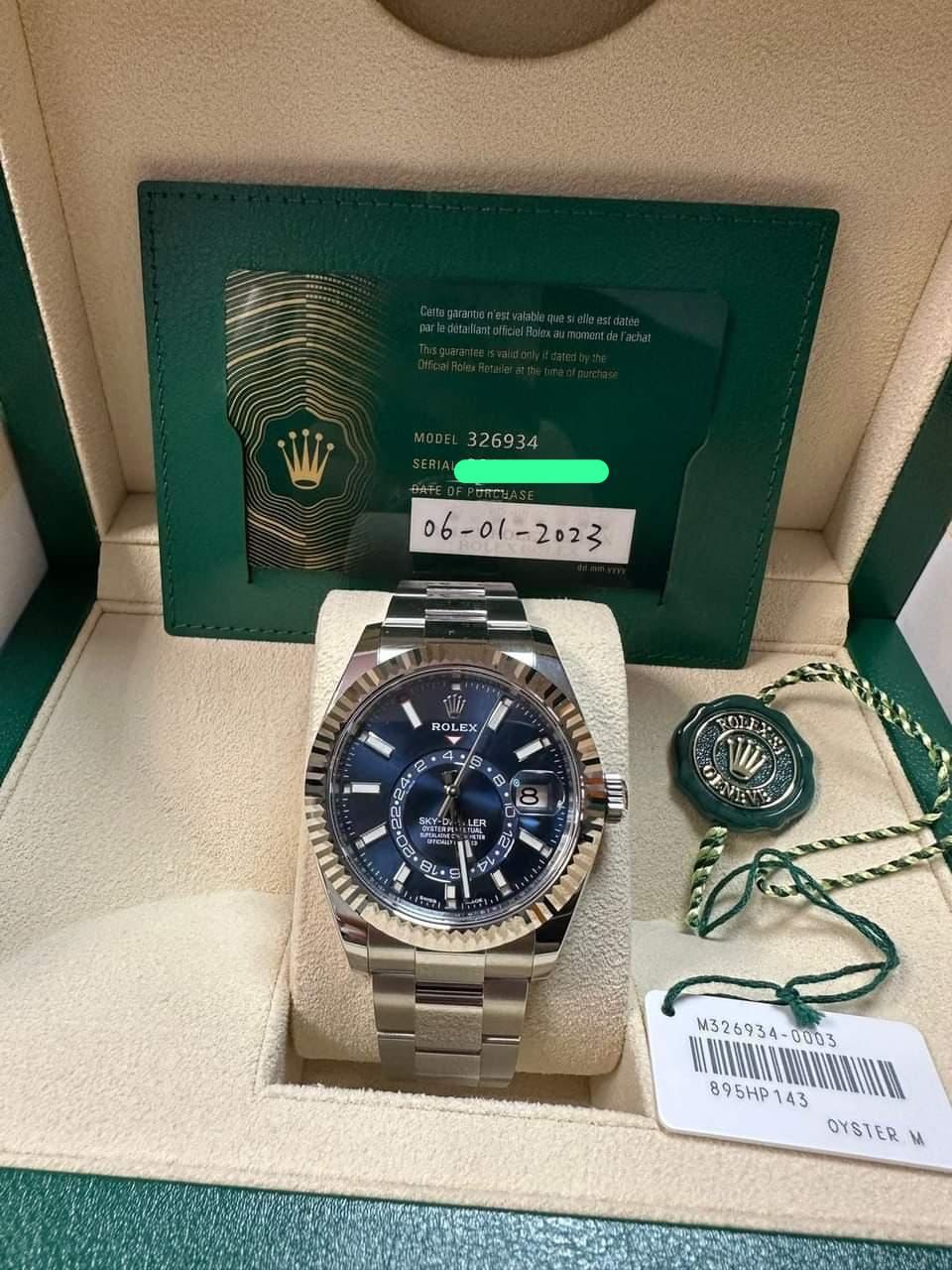 ROLEX SKY DWELLER BLUE OYSTER (2023)