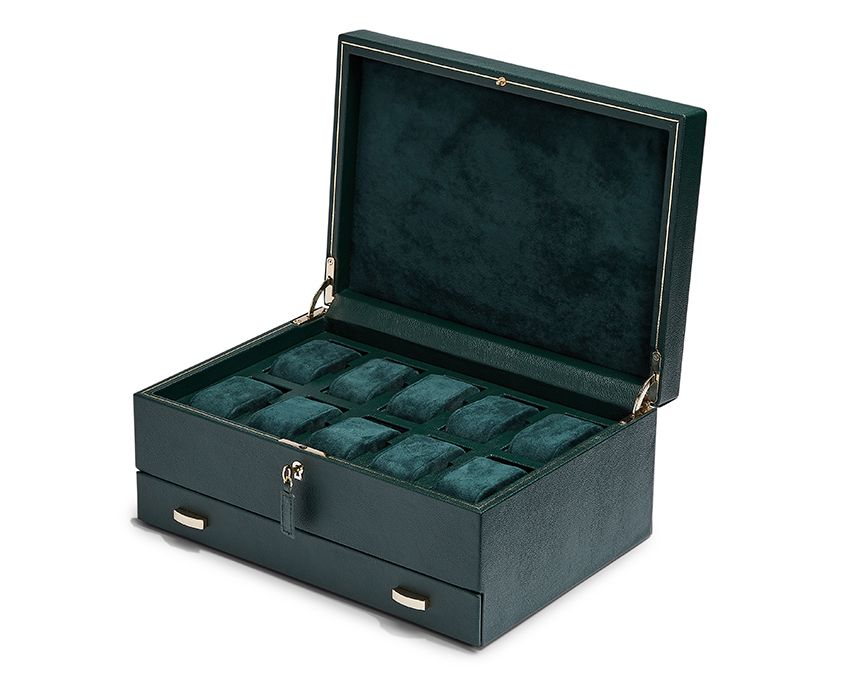 BRITISH RACING 10PC WATCH BOX WITH STORAGE