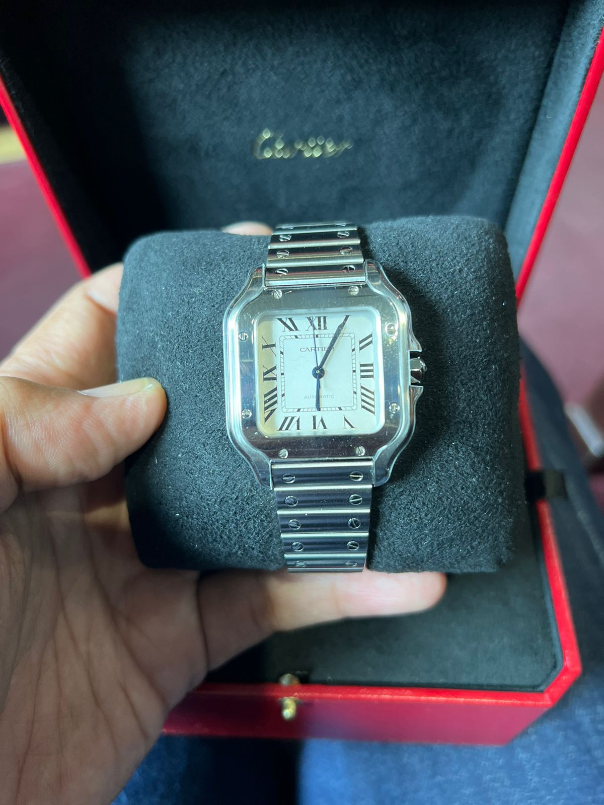 CARTIER SANTOS DE CARTIER MEDIUM WHITE DIAL (2019)