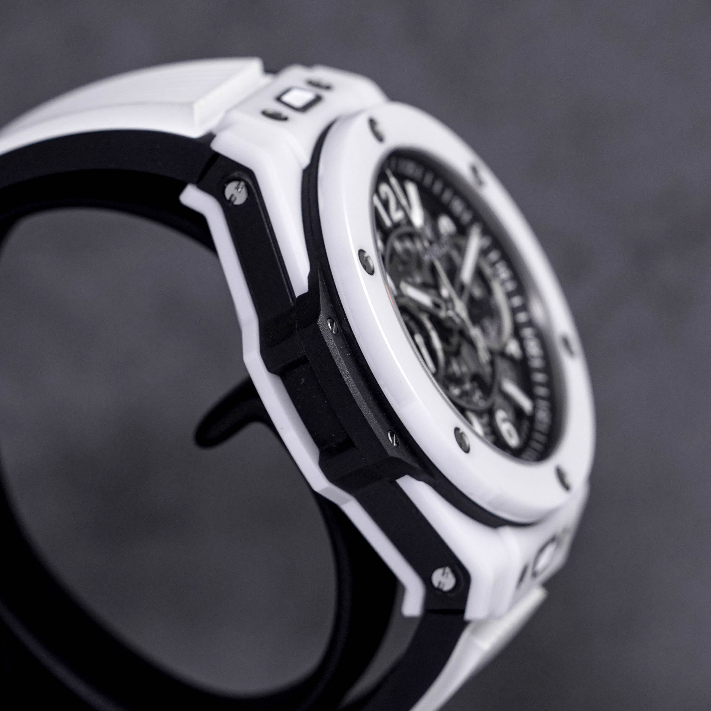 BIG BANG UNICO WHITE CERAMIC WHITE RUBBER STRAP (2022)