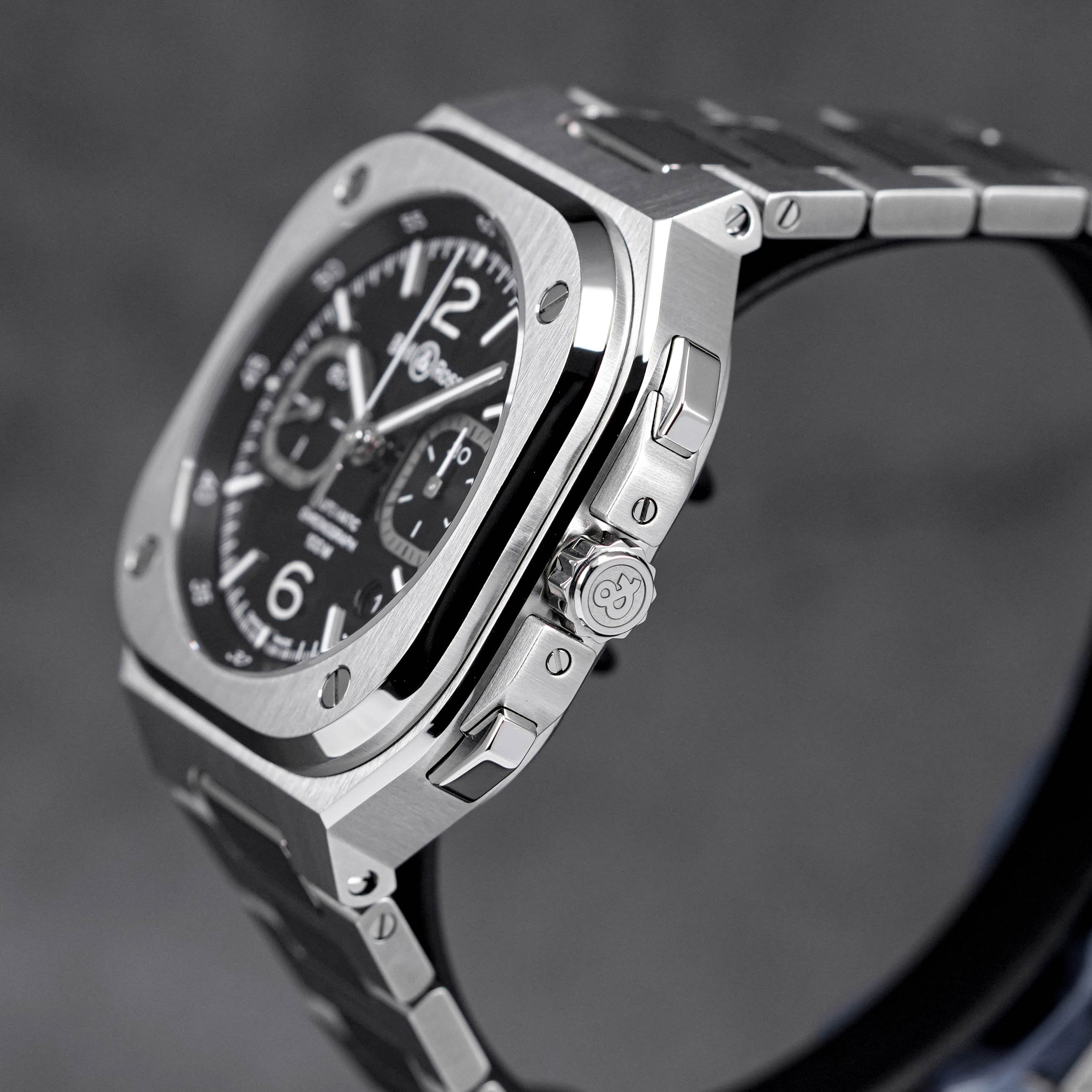 BR 05 42MM BLACK CHRONO STEEL (2023)