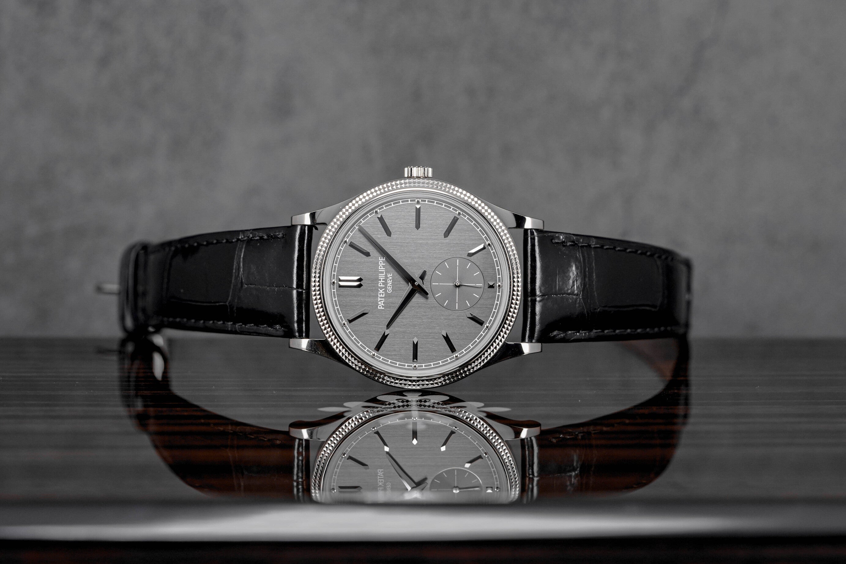 CALATRAVA 'CLOUS DE PARIS' WHITE GOLD 6119G (2022)