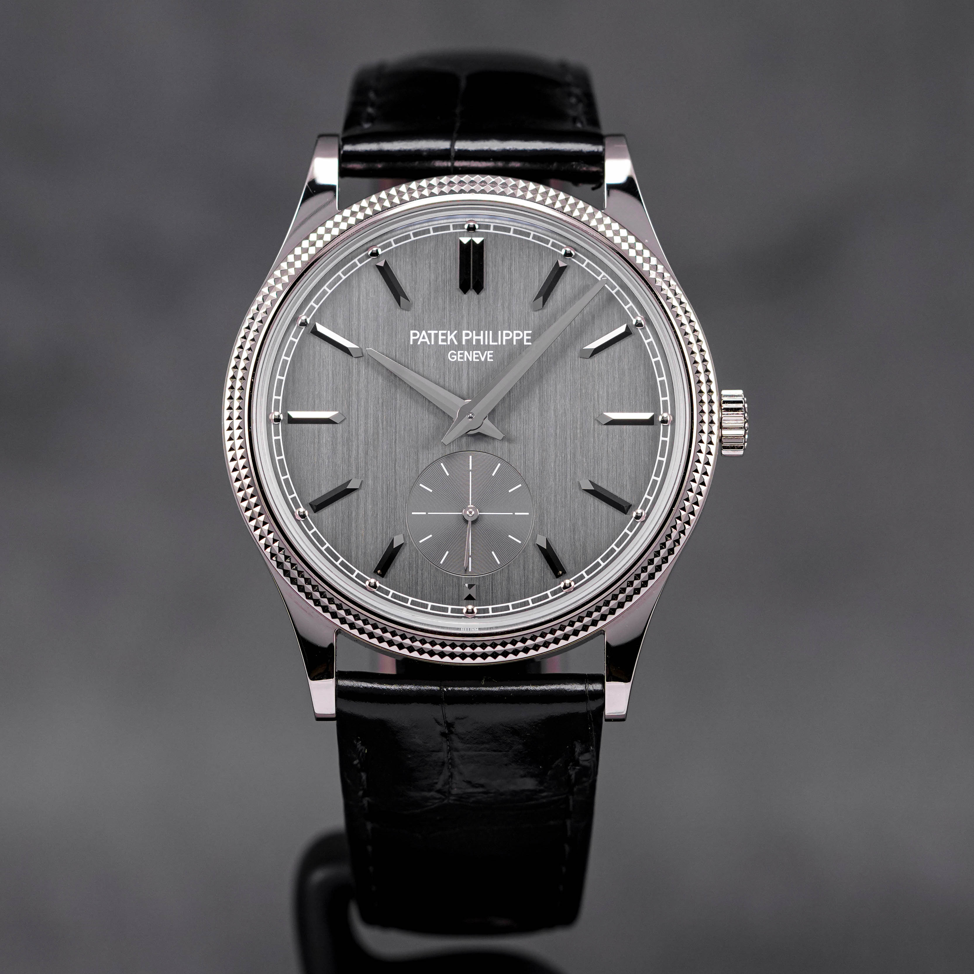 CALATRAVA 'CLOUS DE PARIS' WHITE GOLD 6119G (2022)