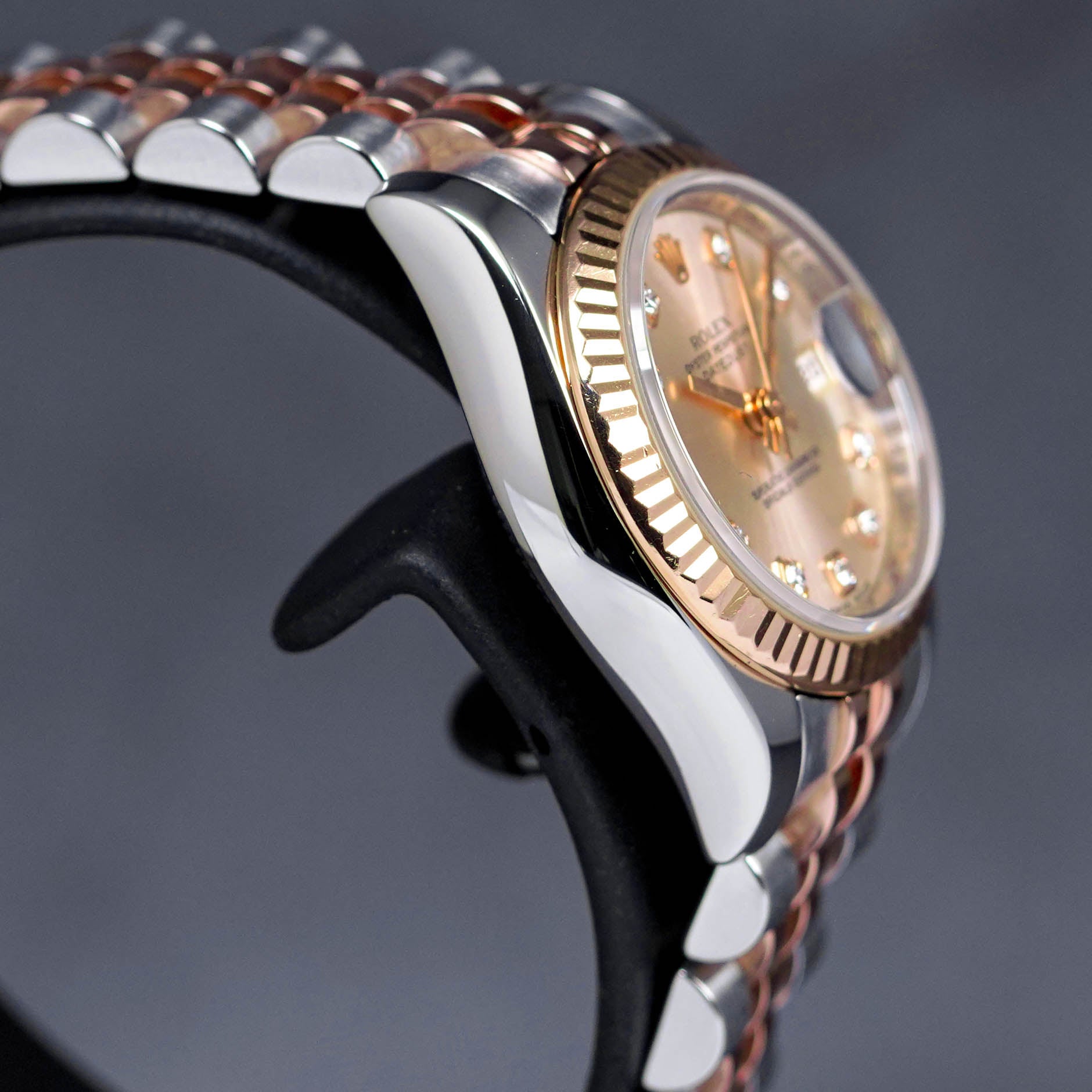 DATEJUST 26MM TWOTONE ROSEGOLD PINK SUNDUST DIAMOND DIAL (UNDATED)