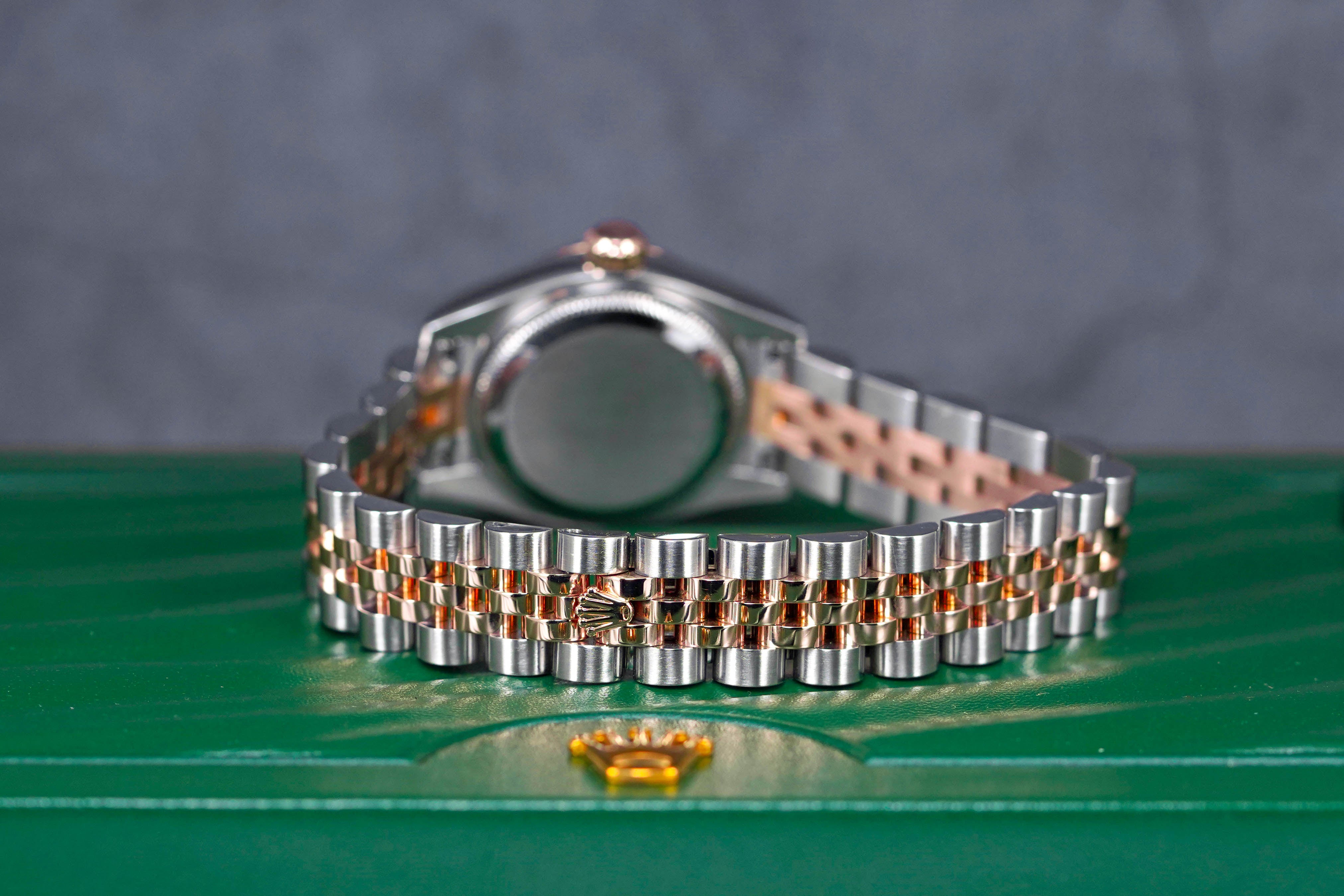 DATEJUST 26MM TWOTONE ROSEGOLD PINK SUNDUST DIAMOND DIAL (UNDATED)