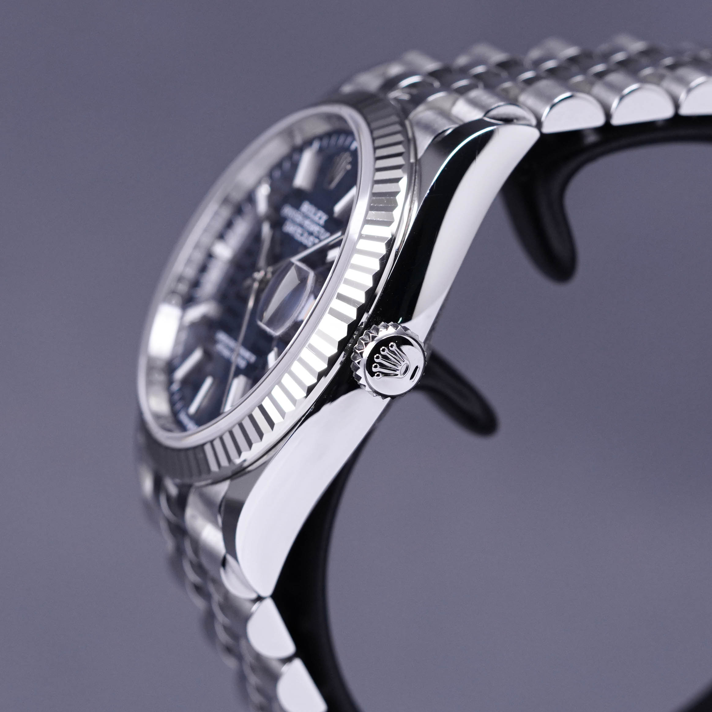 DATEJUST 36MM BLUE FLUTED DIAL FLUTED JUBILEE (2021)