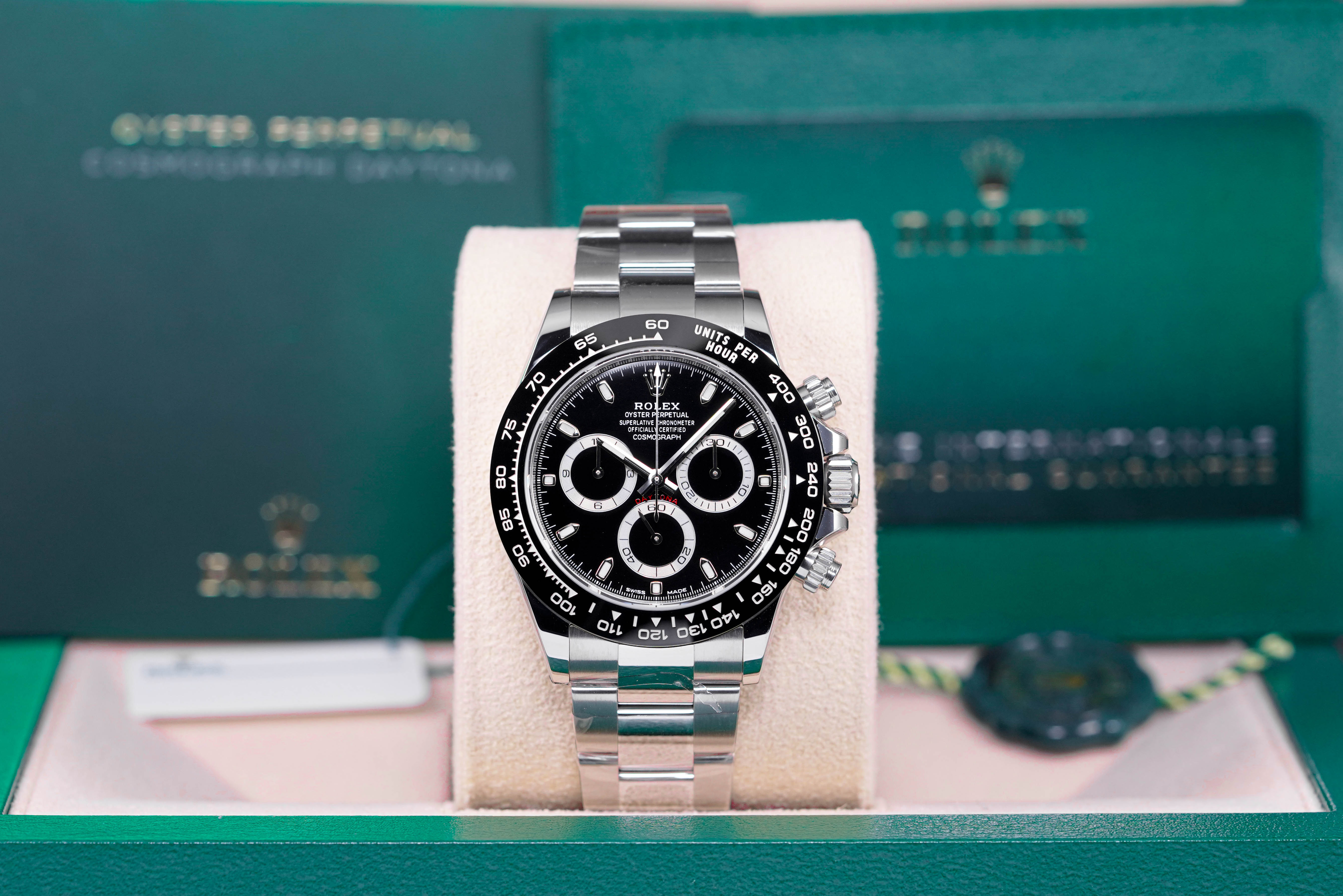 DAYTONA STEEL CERAMIC BEZEL BLACK DIAL (2023)