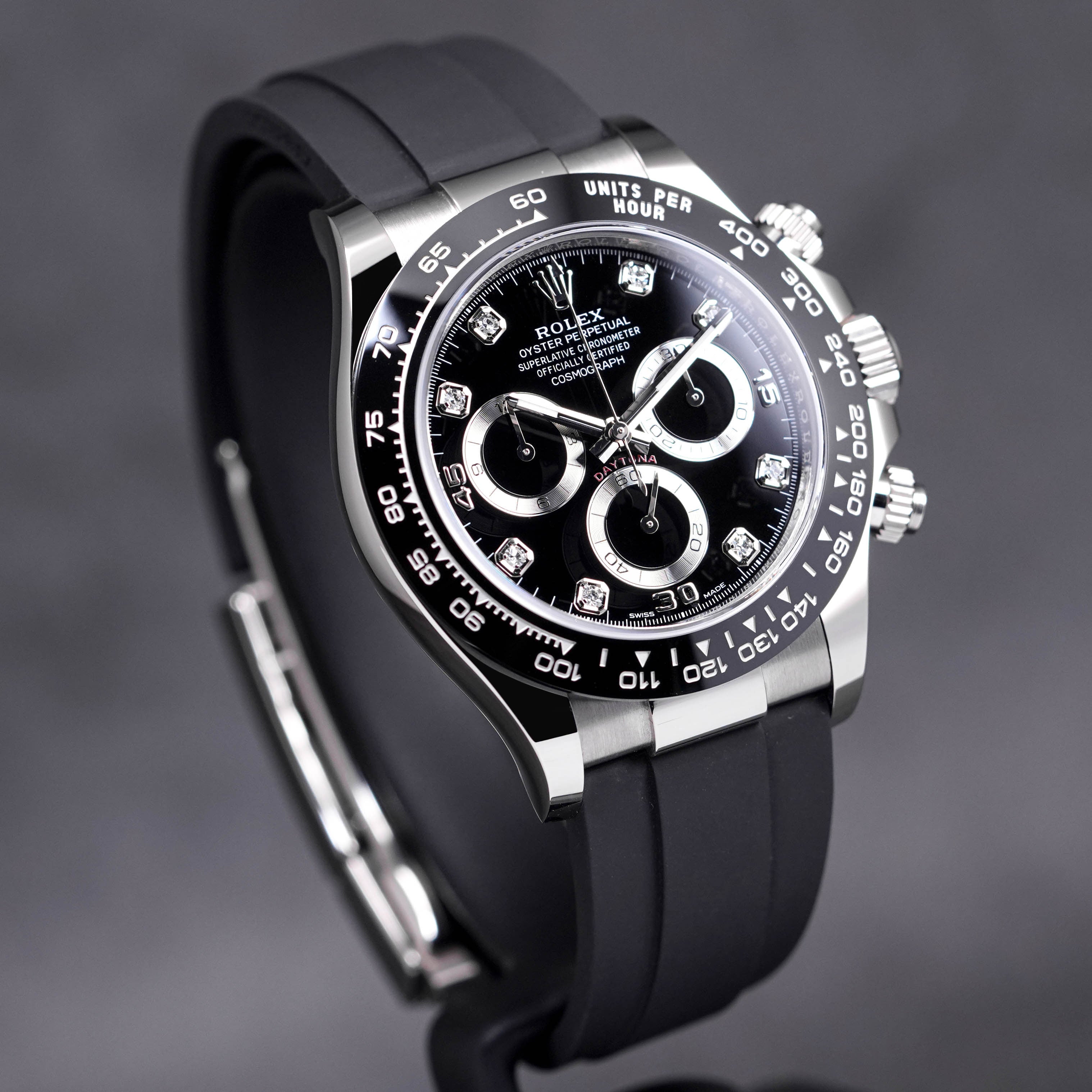 DAYTONA OYSTERFLEX WHITEGOLD BLACK DIAMOND DIAL (2023)