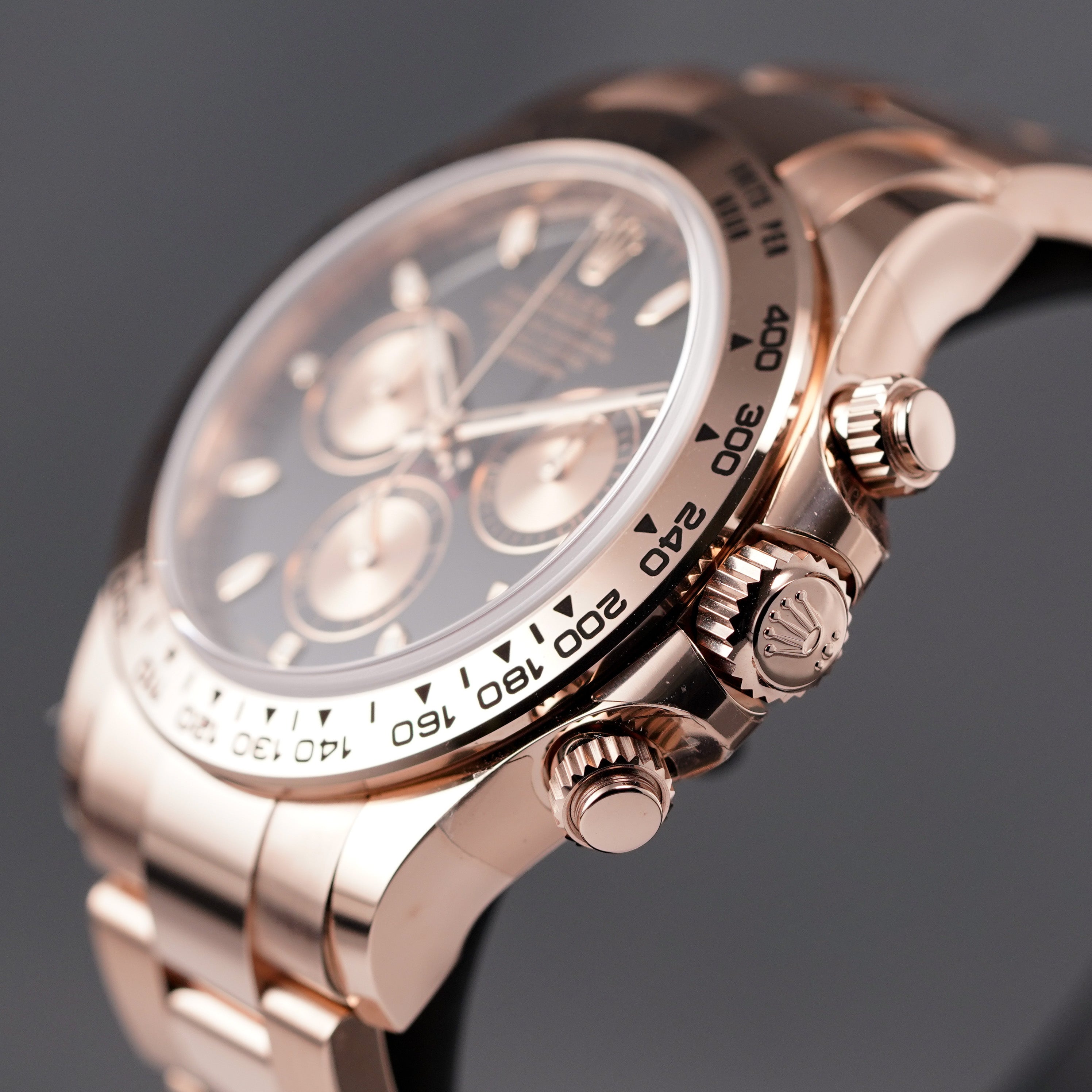 DAYTONA ALL ROSEGOLD BLACK DIAL