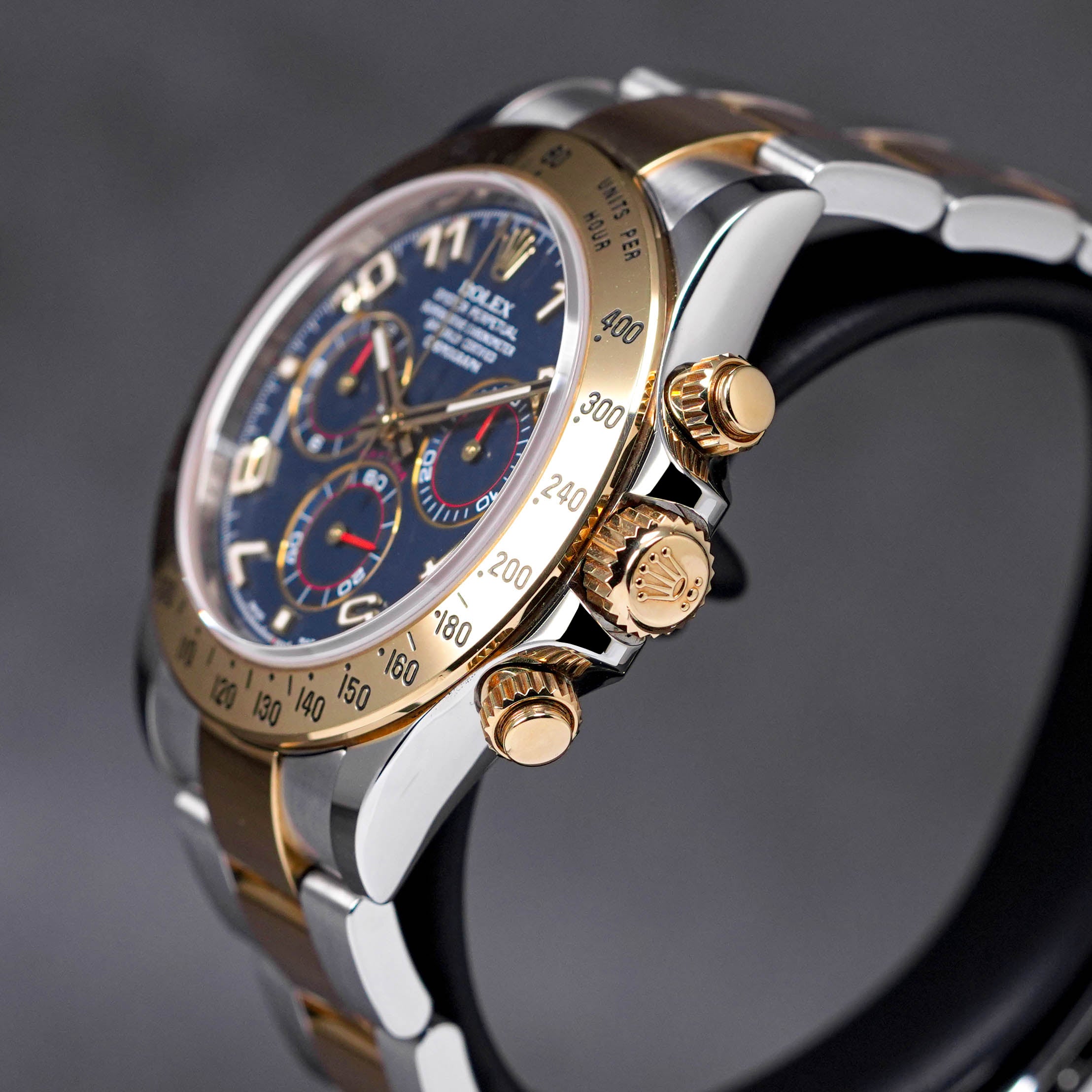 DAYTONA TWOTONE YELLOWGOLD RACING BLUE DIAL (2013)
