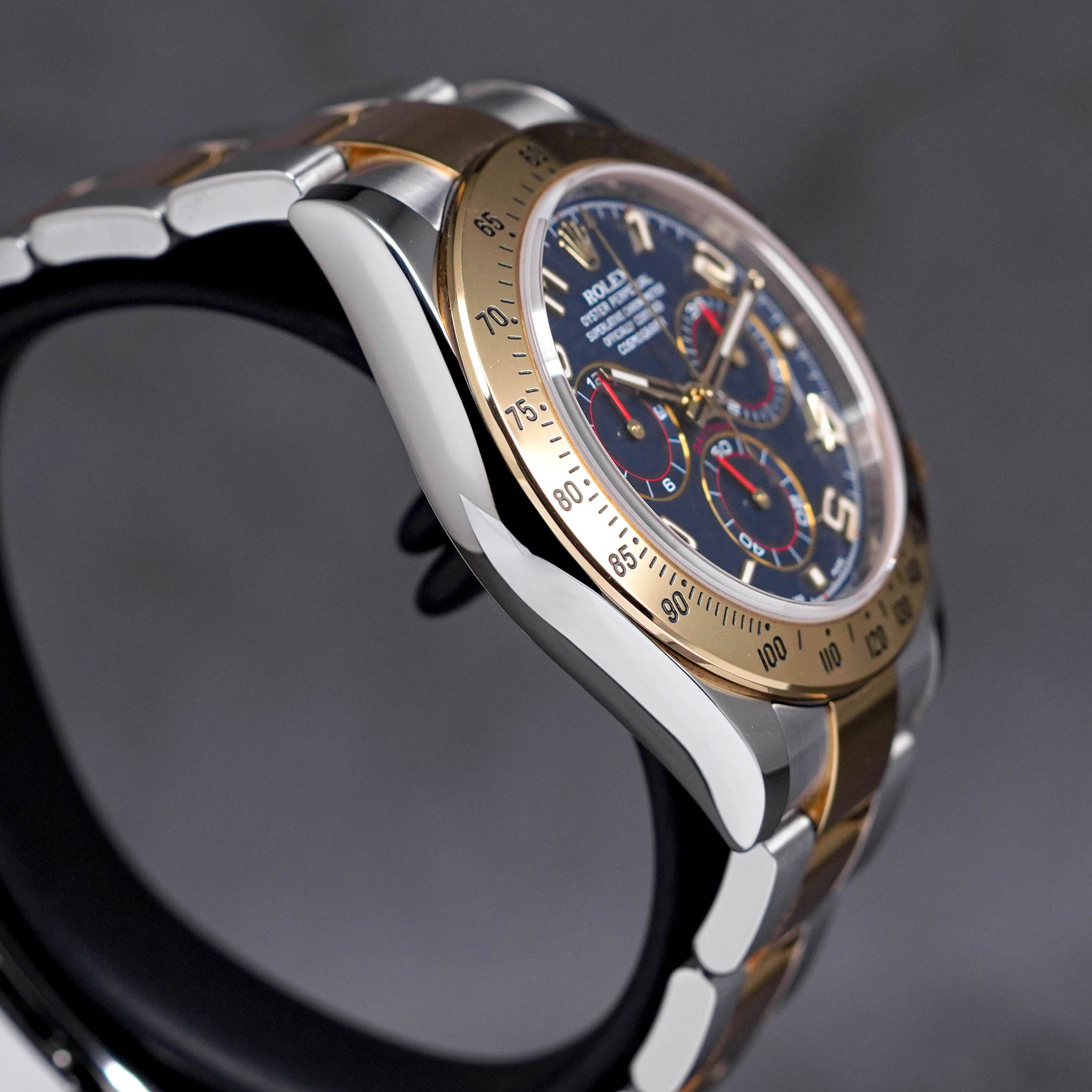 DAYTONA TWOTONE YELLOWGOLD RACING BLUE DIAL (2013)