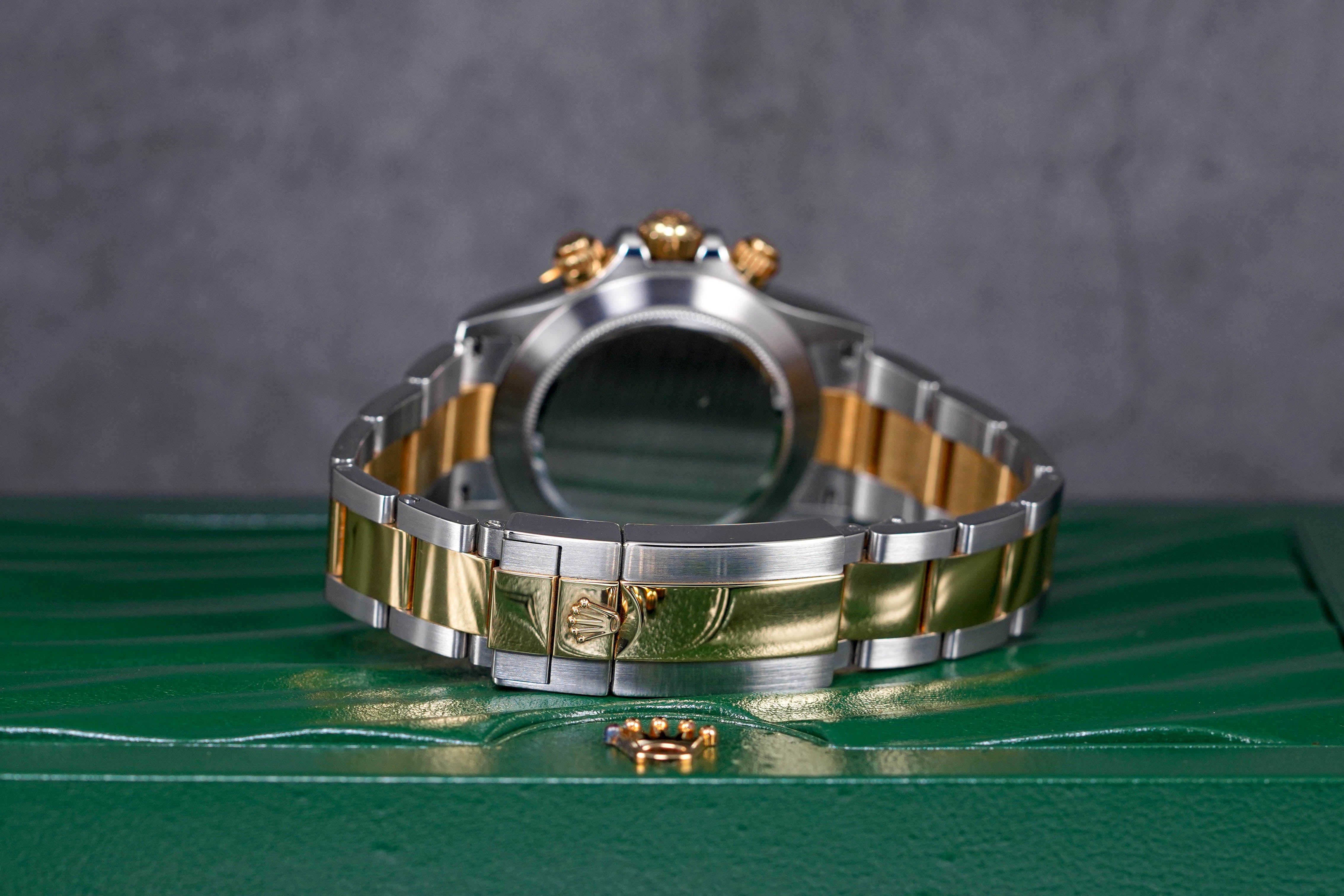 DAYTONA TWOTONE YELLOWGOLD RACING BLUE DIAL (2013)