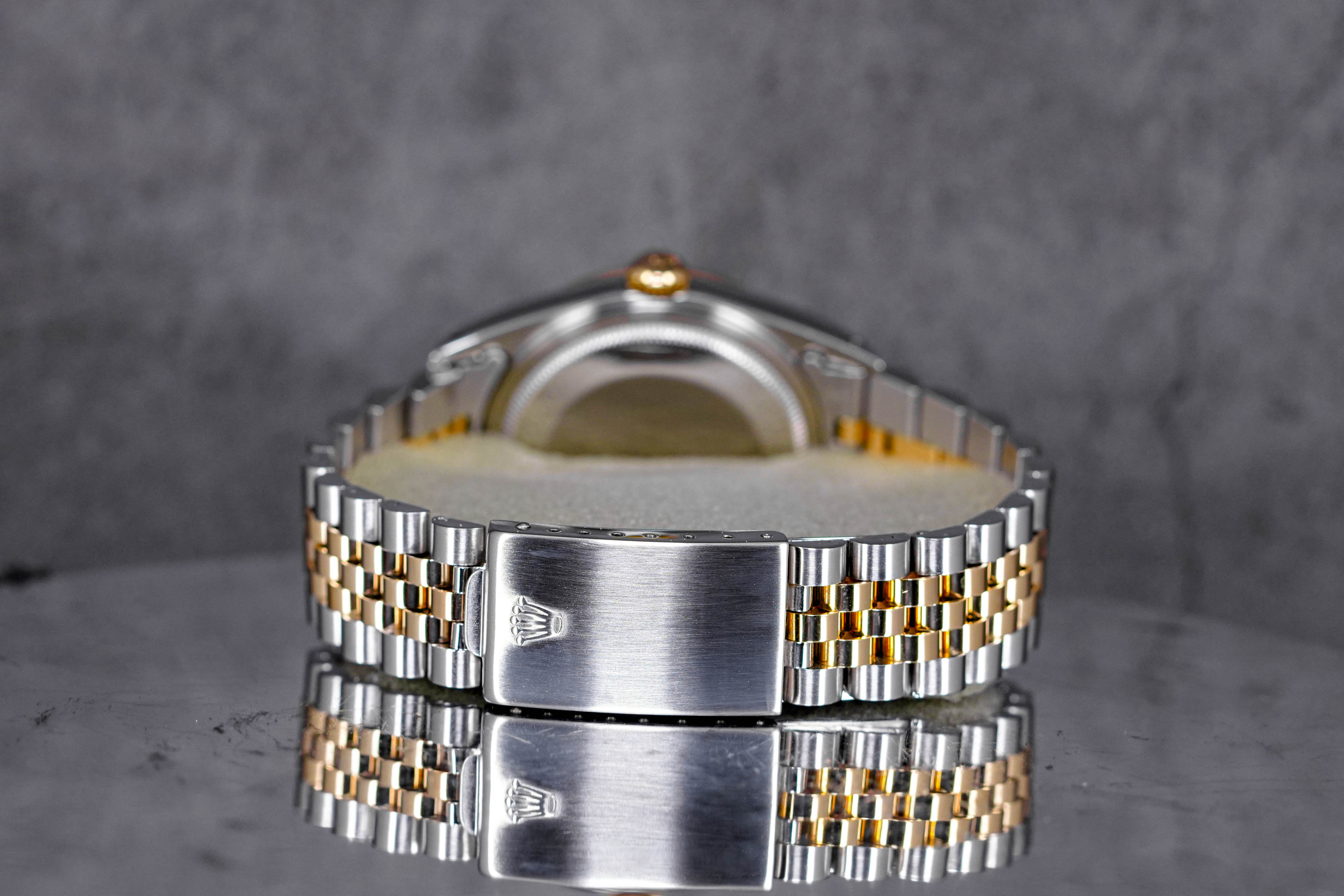 DATEJUST 36MM TWOTONE YELLOWGOLD WHITE ROMAN INDEX DIAL (WATCH ONLY)