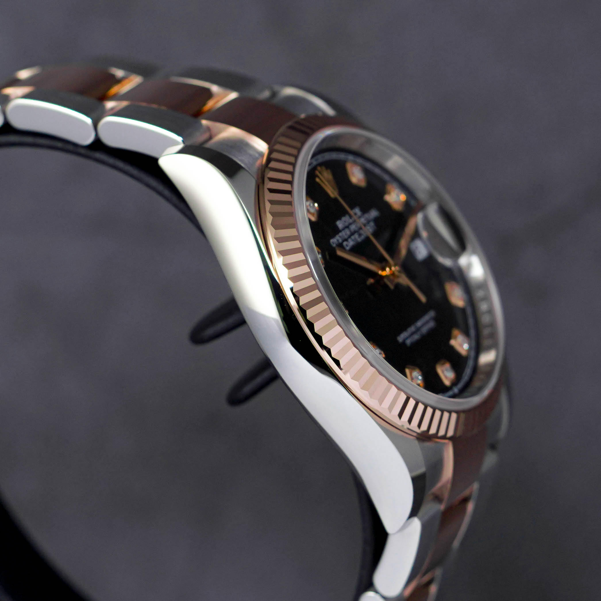 DATEJUST 36MM TWOTONE ROSEGOLD BLACK DIAMOND DIAL (2022)