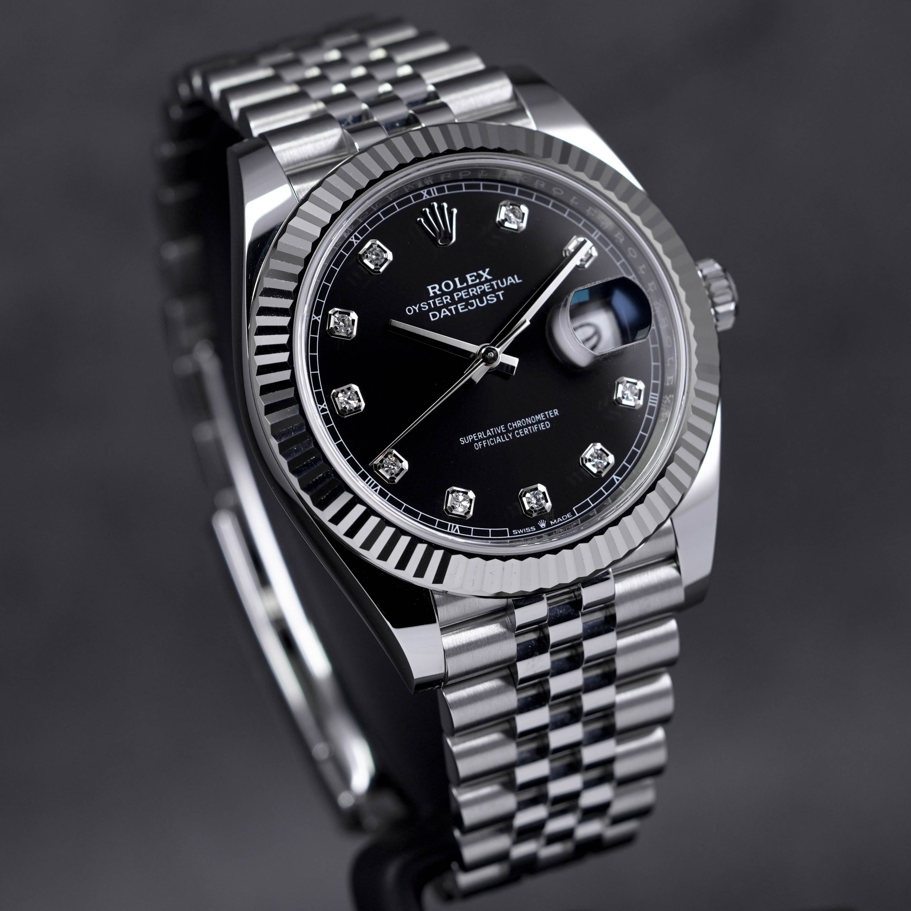 DATEJUST 41MM BLACK DIAMOND INDEX DIAL (2020)
