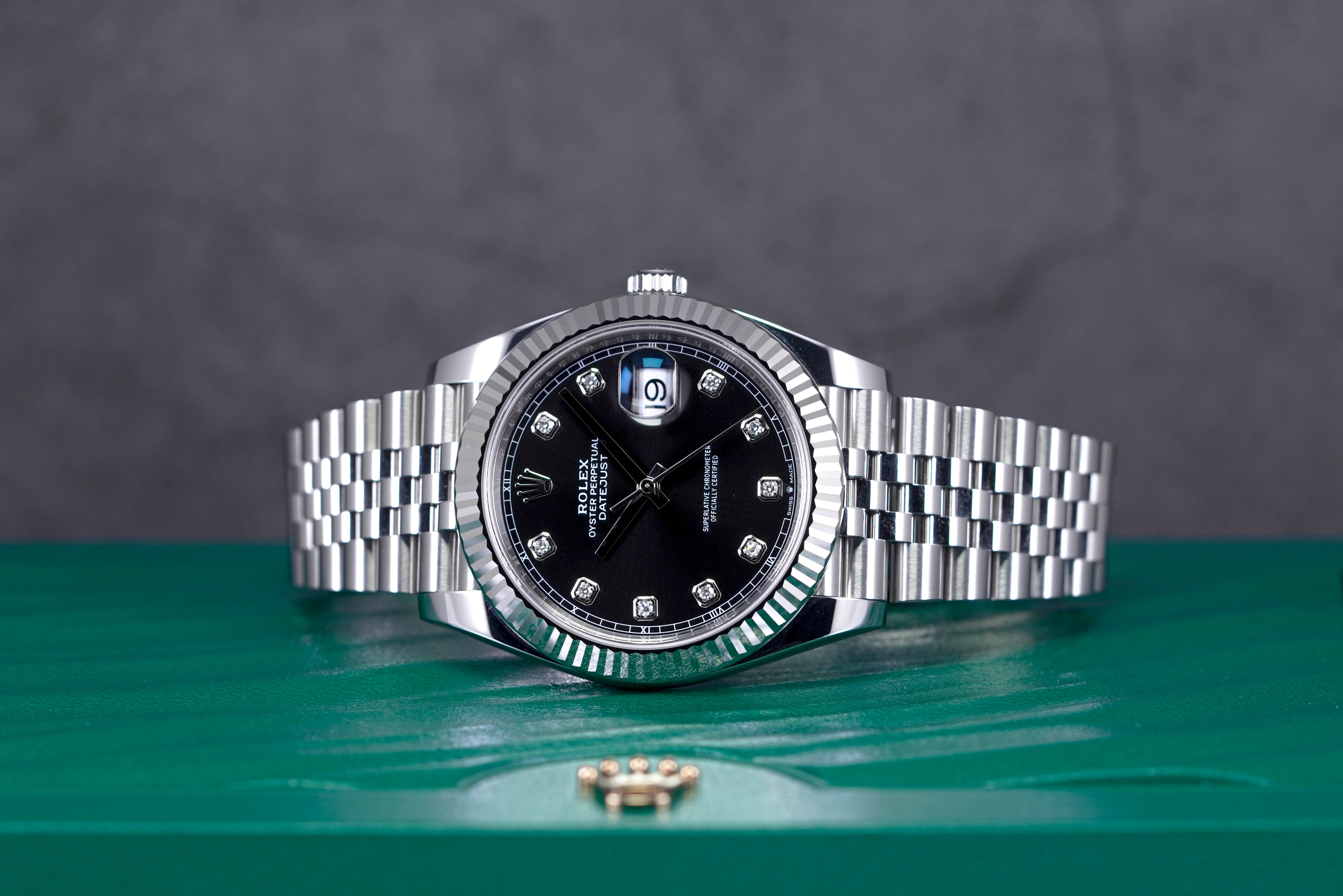 DATEJUST 41MM BLACK DIAMOND INDEX DIAL (2020)