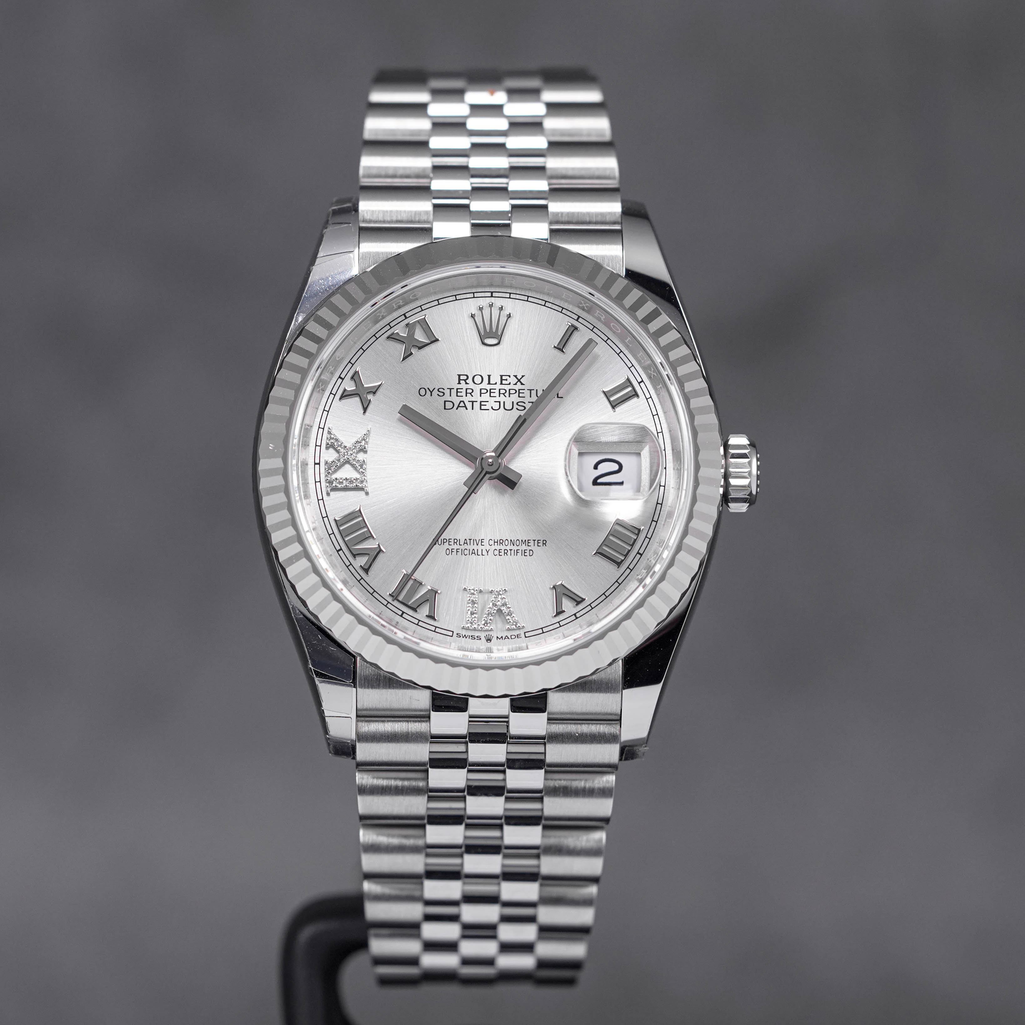 DATEJUST 36MM SILVER DIAL DIAMOND 6.9 (2022)
