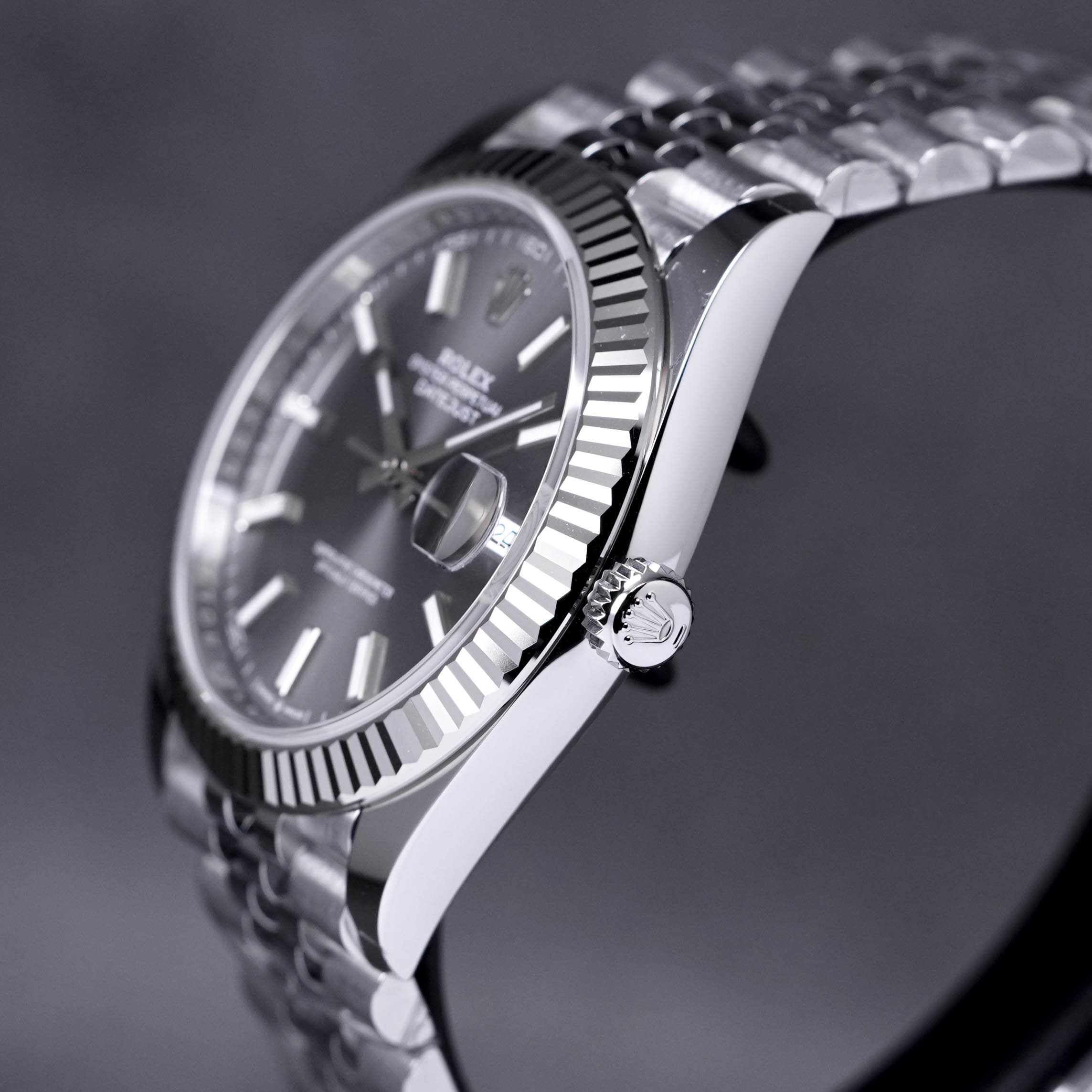 DATEJUST 41MM FLUTED JUBILEE RHODIUM DIAL (2022)