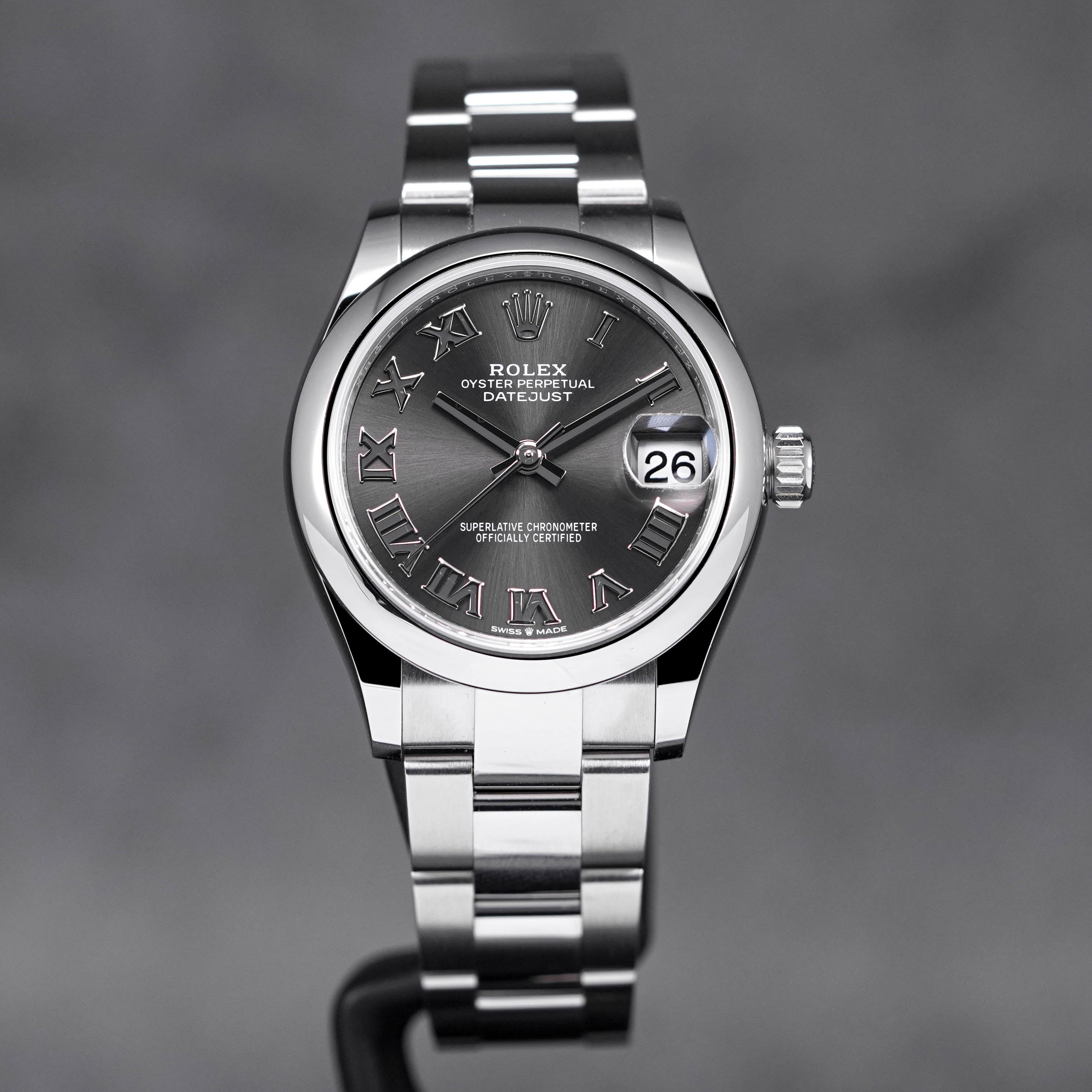 DATEJUST 31MM RHODIUM ROMAN DIAL (2023)