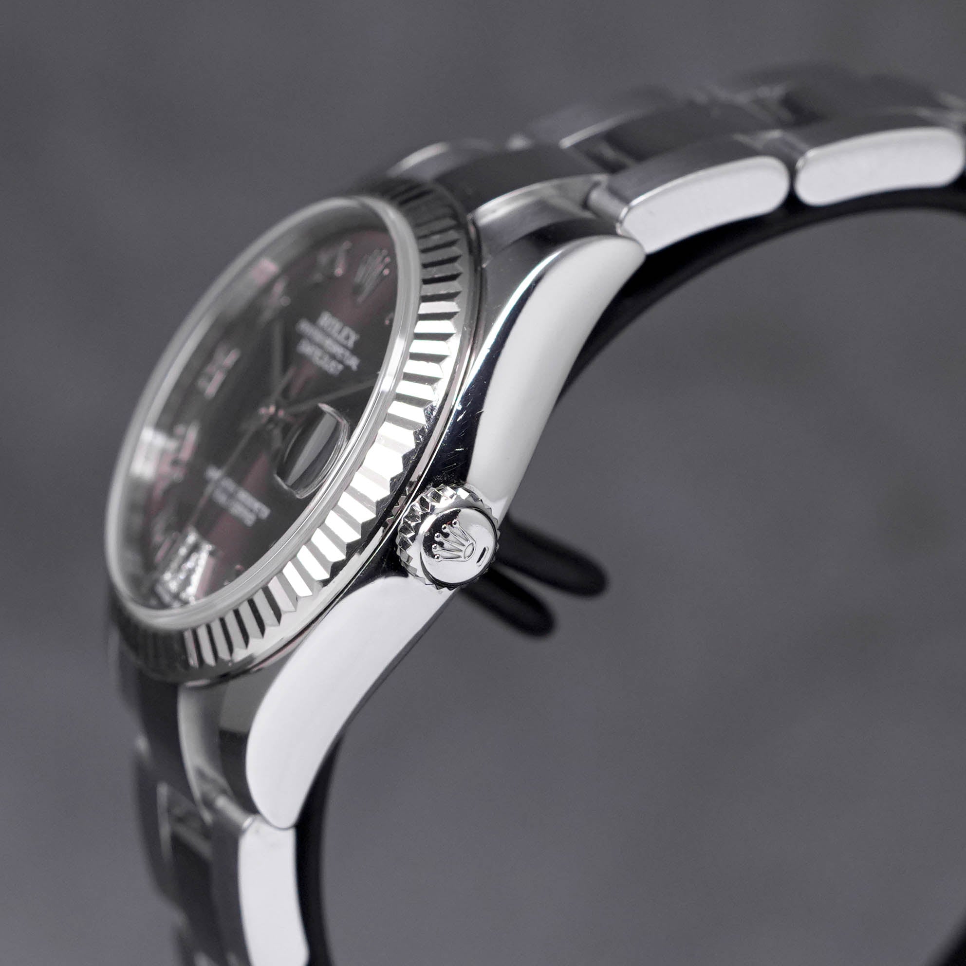 DATEJUST 31MM RHODIUM ROMAN DIAMOND ON VI DIAL (2015)