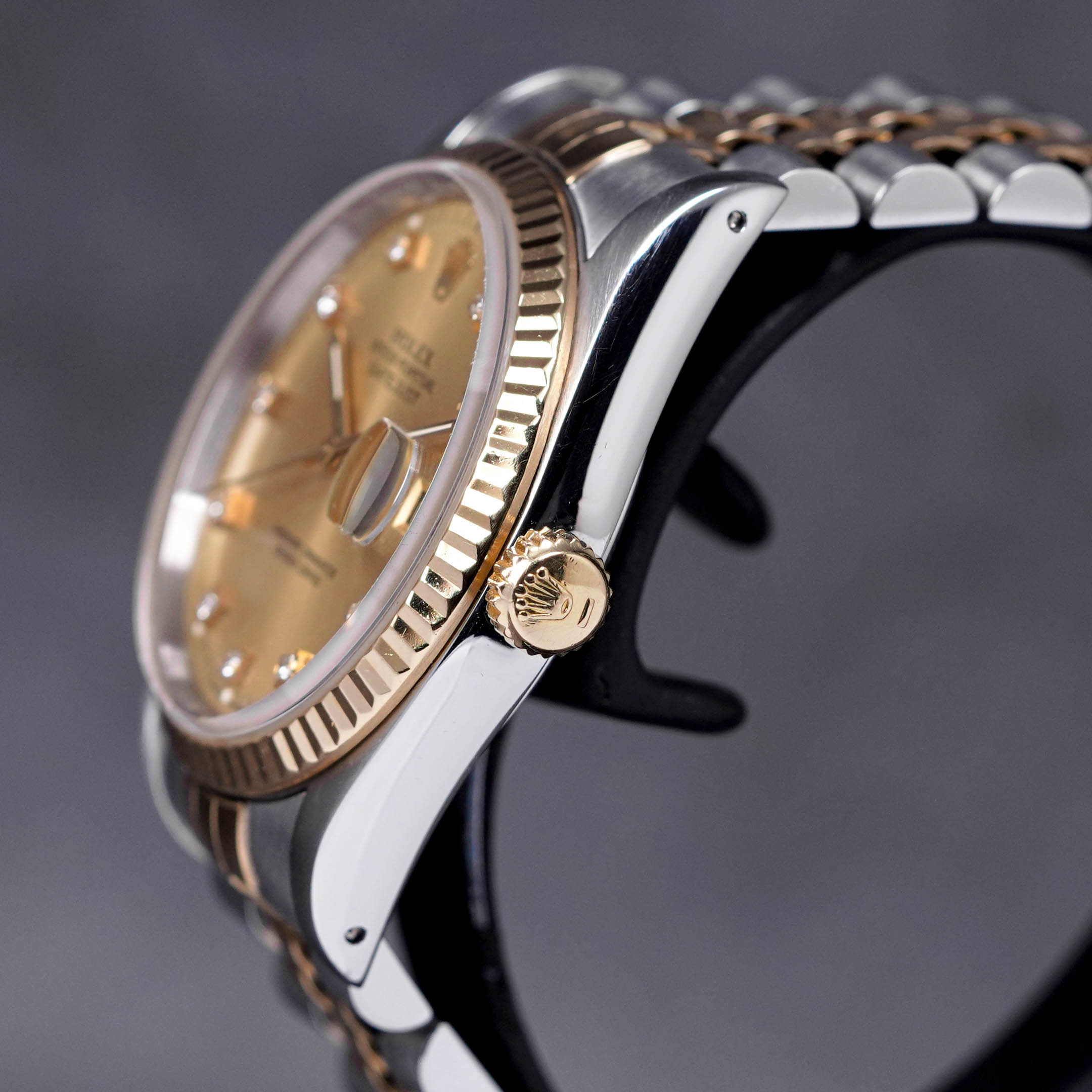 DATEJUST TWOTONE YELLOWGOLD CHAMPAGNE DIAMOND DIAL (1993)