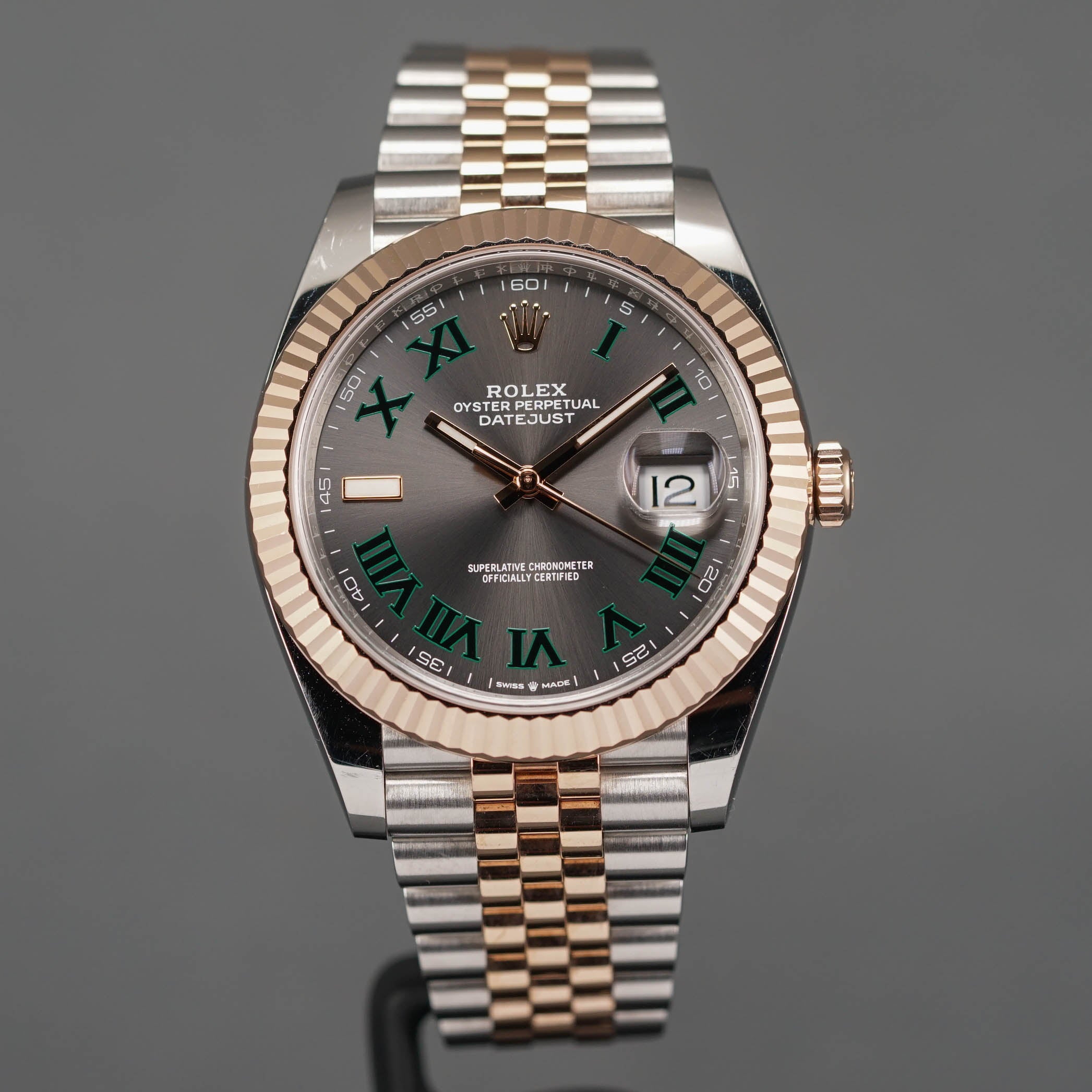 ROLEX DATEJUST 41MM TWOTONE ROSEGOLD WIMBLEDON (2019)