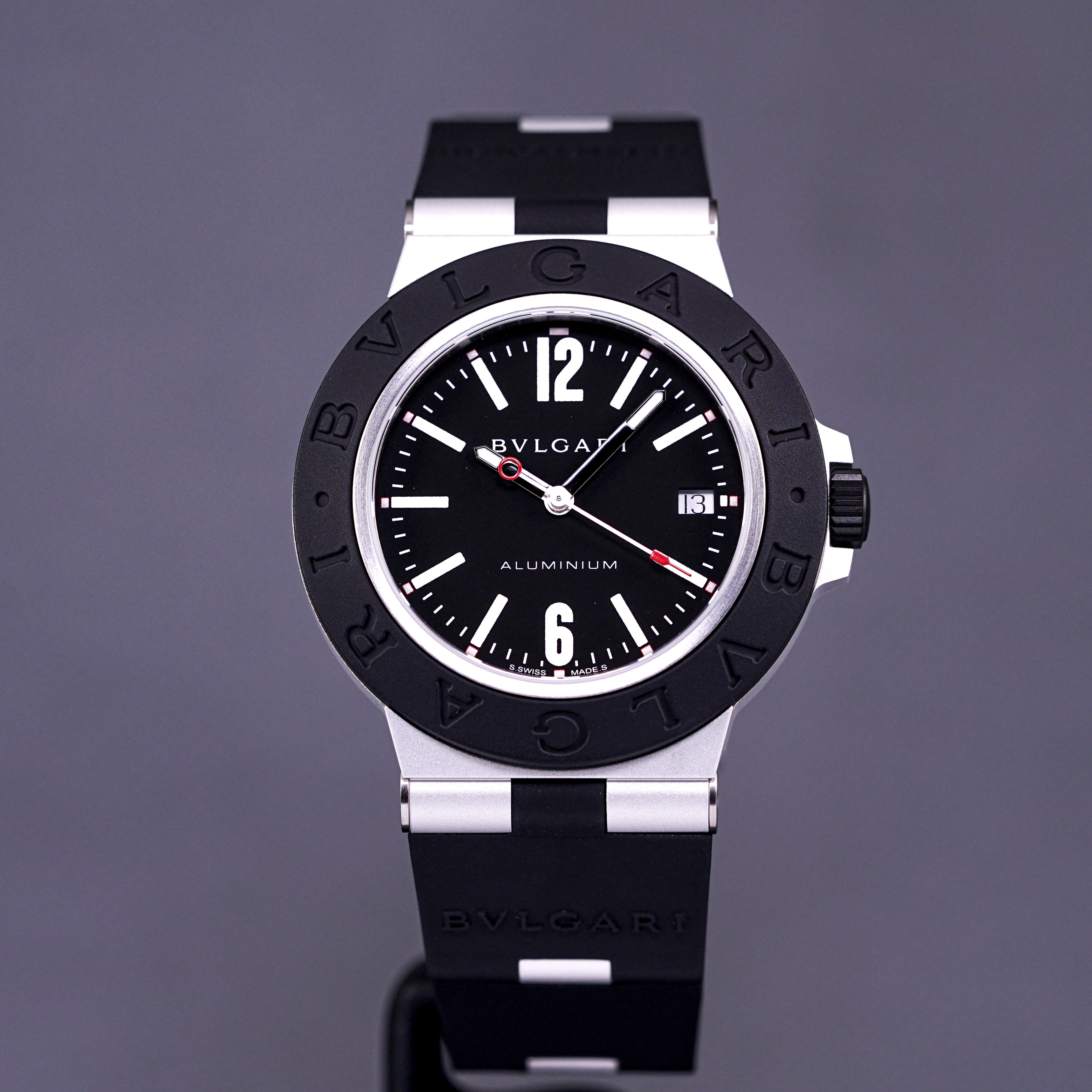 ALUMUNIUM 40MM BLACK DIAL