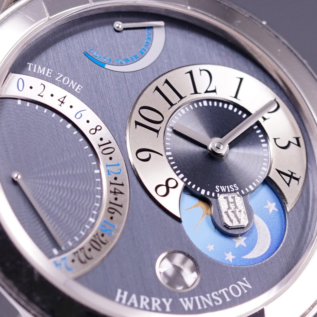 HARRY WINSTON PREMIER EXCENTER TIMEZONE 39MM (WATCH ONLY)