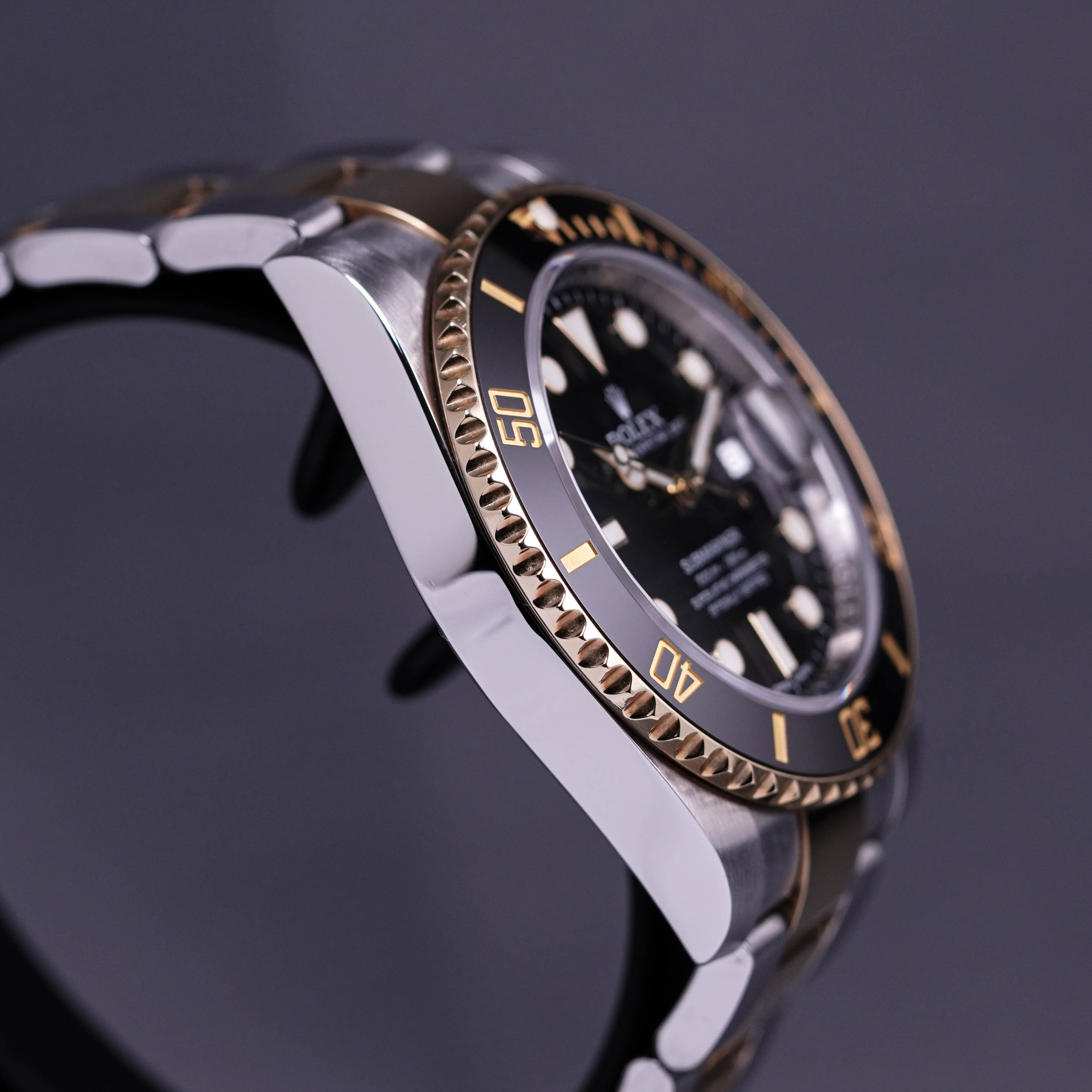 SUBMARINER DATE 40MM TWOTONE YELLOWGOLD BLACK DIAL (2016)